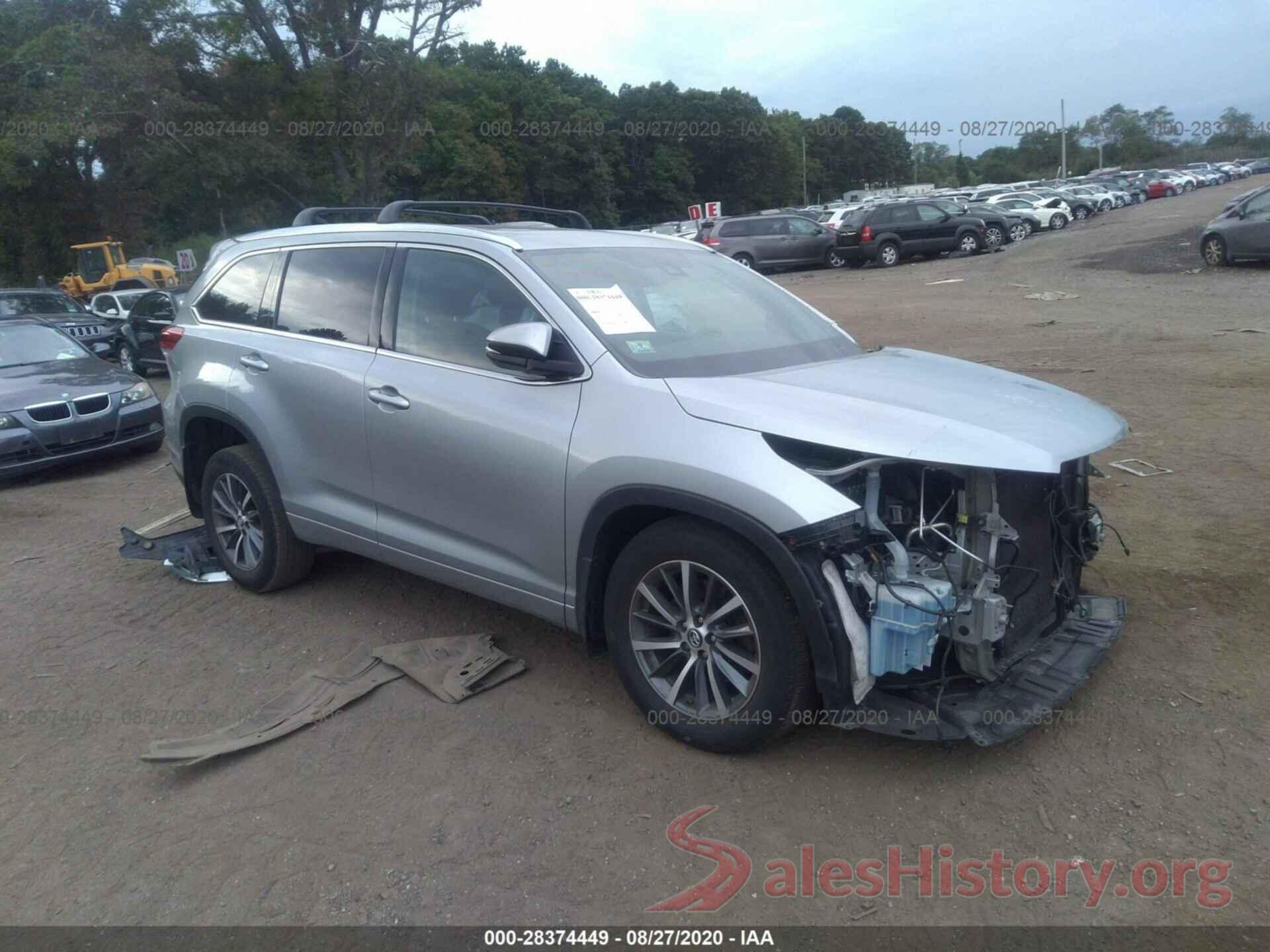 5TDJZRFH6HS422987 2017 TOYOTA HIGHLANDER