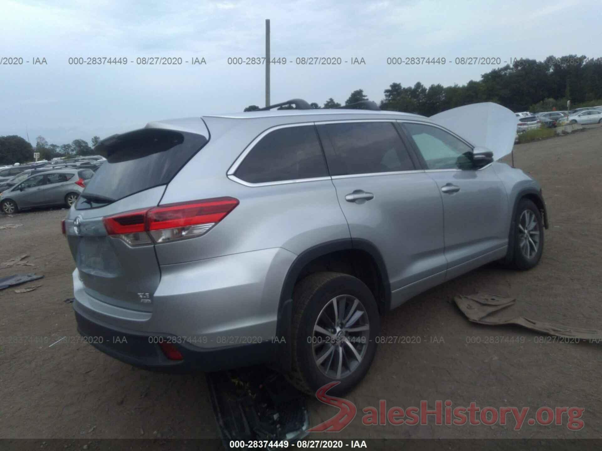 5TDJZRFH6HS422987 2017 TOYOTA HIGHLANDER