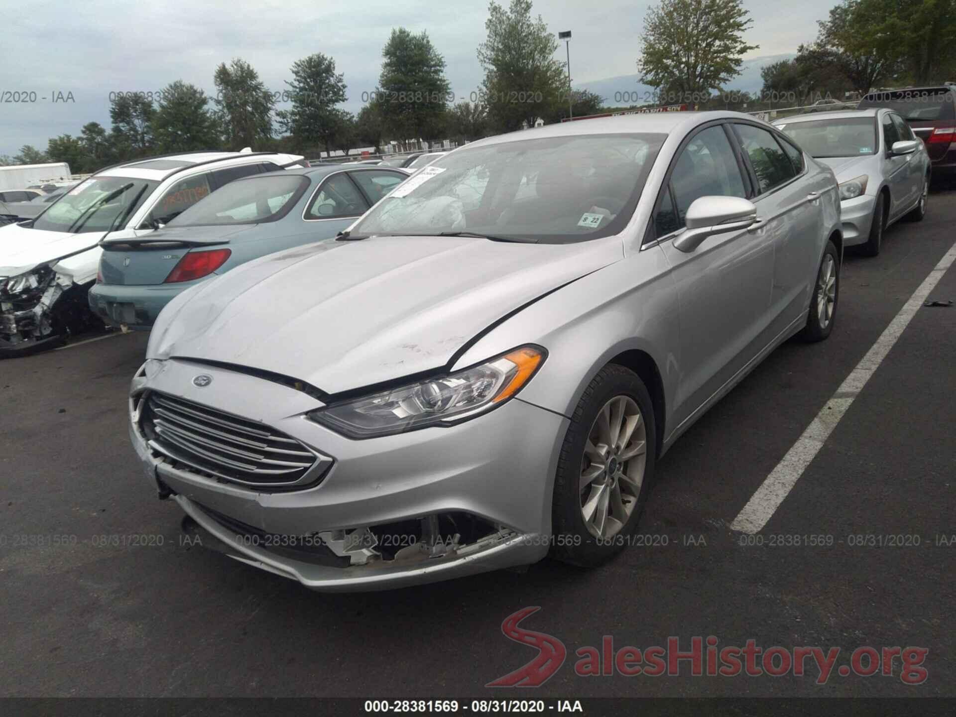 3FA6P0HD9HR345736 2017 FORD FUSION