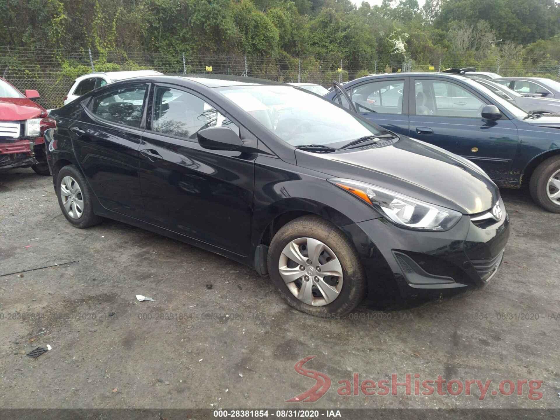 KMHDH4AE9GU481019 2016 HYUNDAI ELANTRA