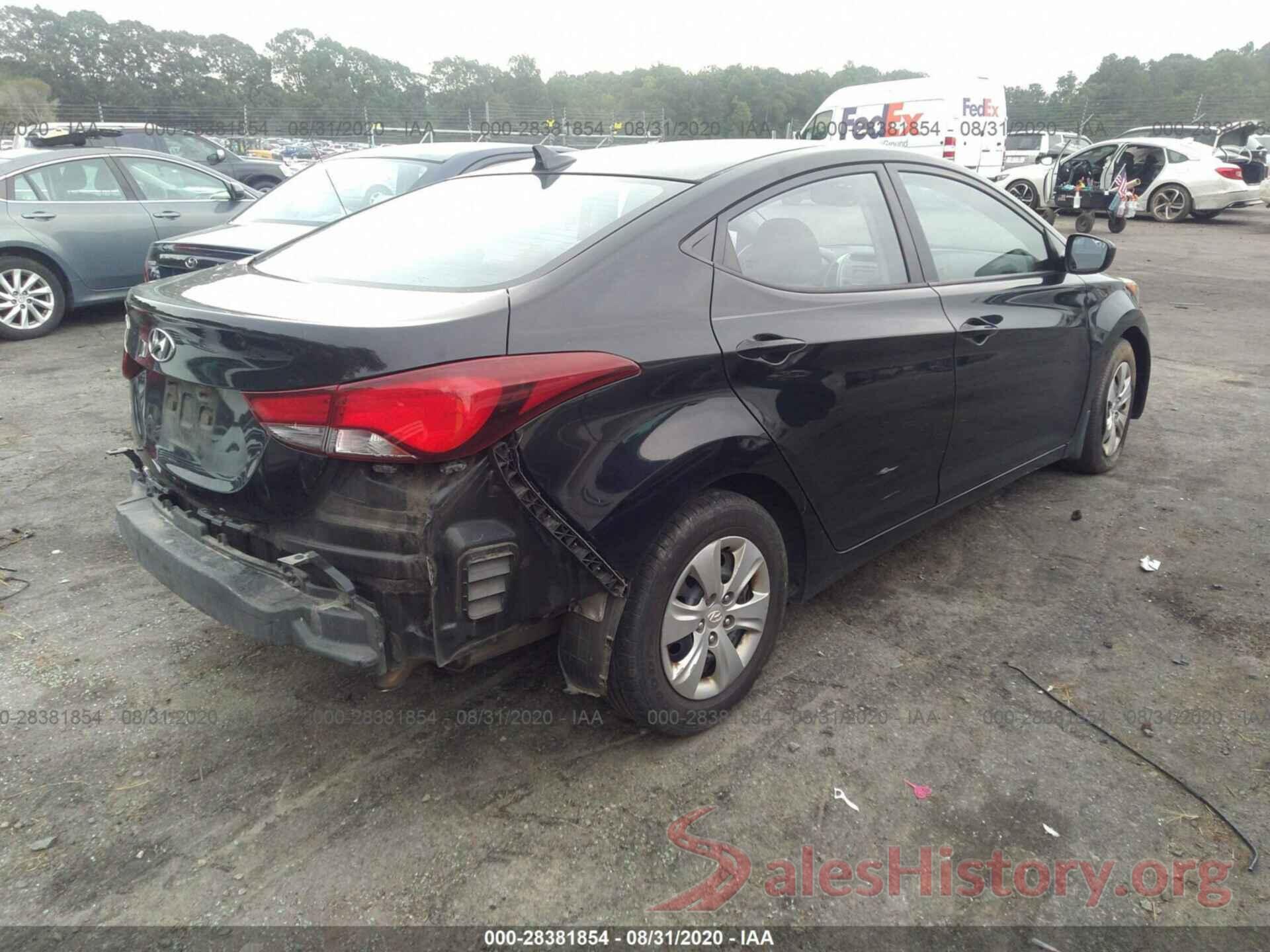 KMHDH4AE9GU481019 2016 HYUNDAI ELANTRA