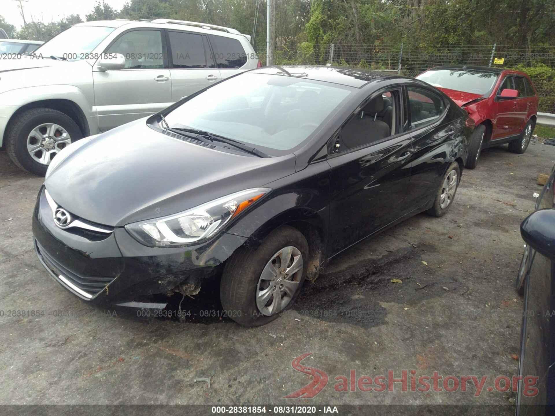 KMHDH4AE9GU481019 2016 HYUNDAI ELANTRA