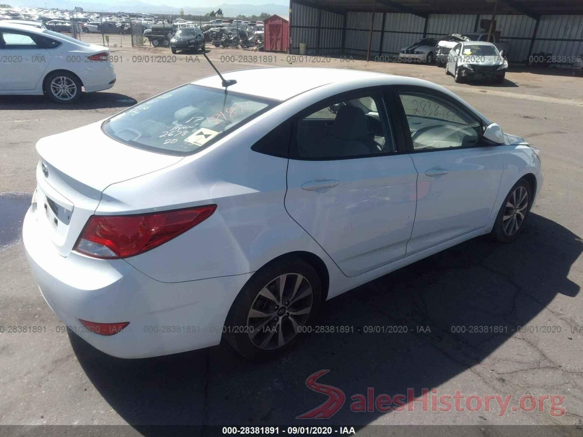 KMHCT4AE3HU340829 2017 HYUNDAI ACCENT