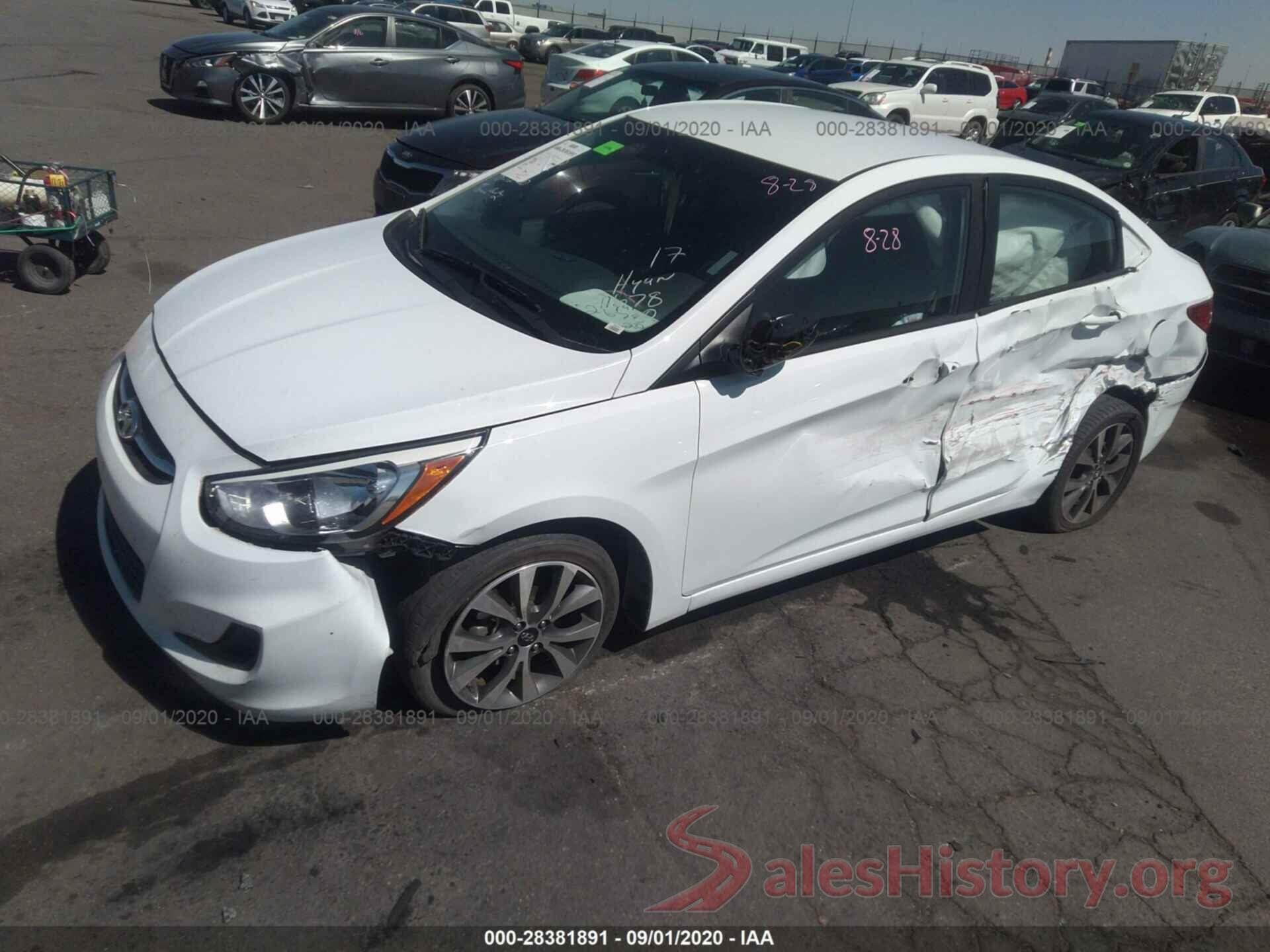 KMHCT4AE3HU340829 2017 HYUNDAI ACCENT