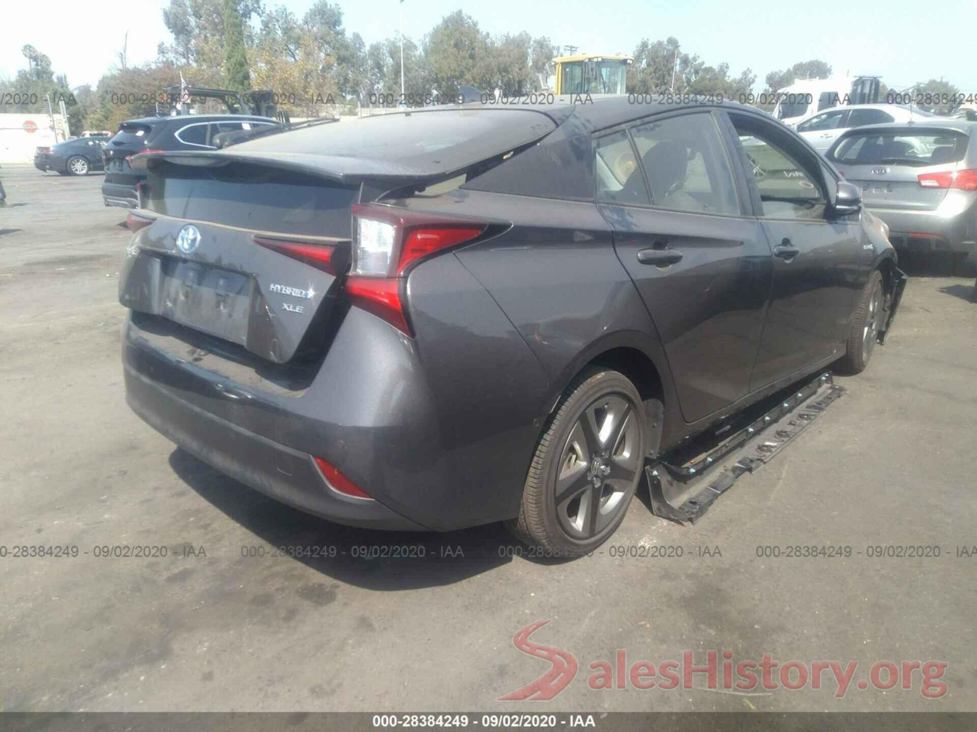 JTDKARFUXK3079649 2019 TOYOTA PRIUS