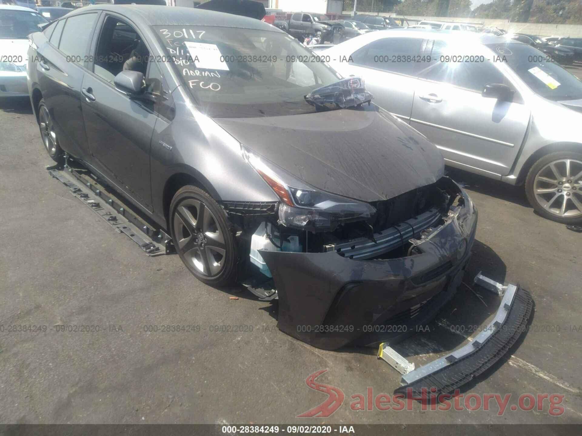 JTDKARFUXK3079649 2019 TOYOTA PRIUS