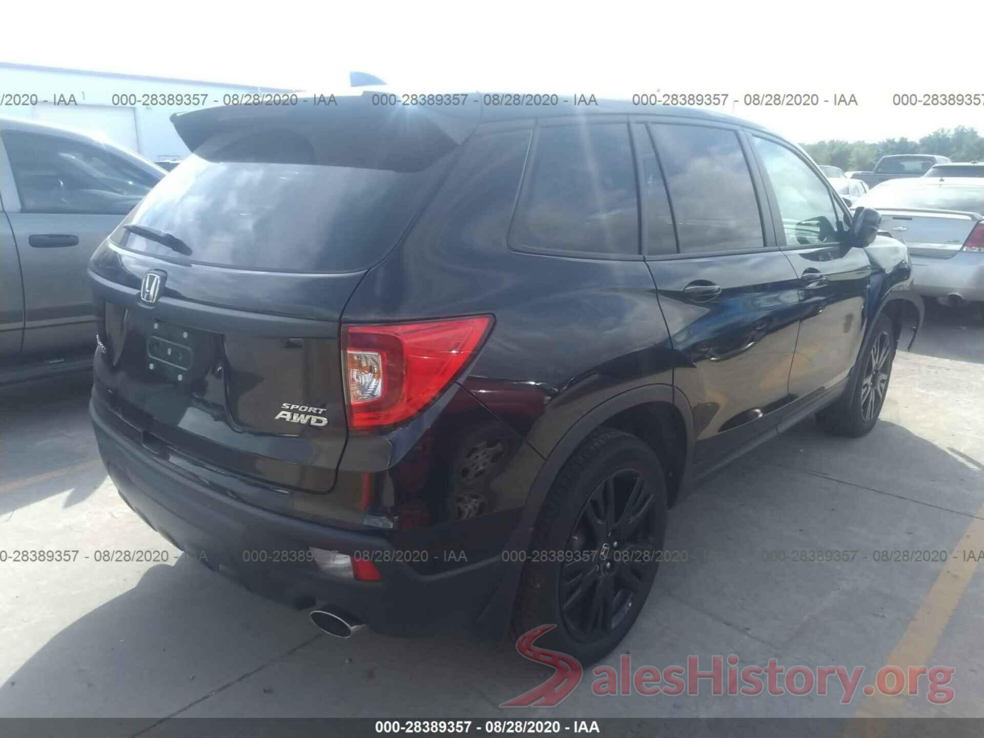 5FNYF8H21KB025323 2019 HONDA PASSPORT