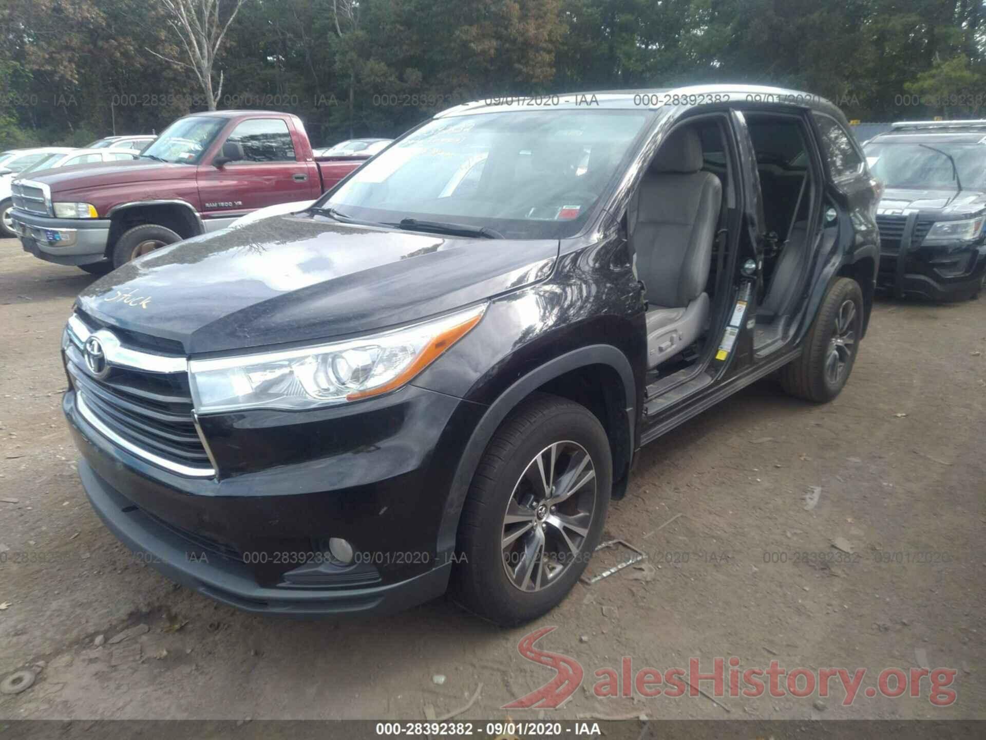 5TDJKRFH7GS266655 2016 TOYOTA HIGHLANDER