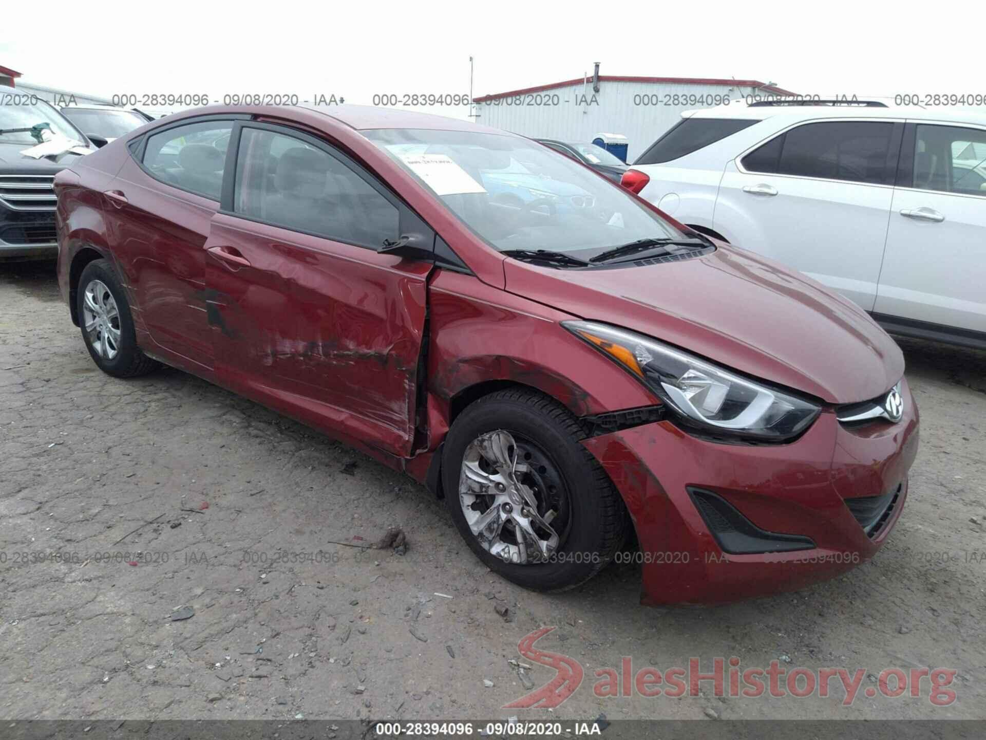 5NPDH4AE1GH768661 2016 HYUNDAI ELANTRA