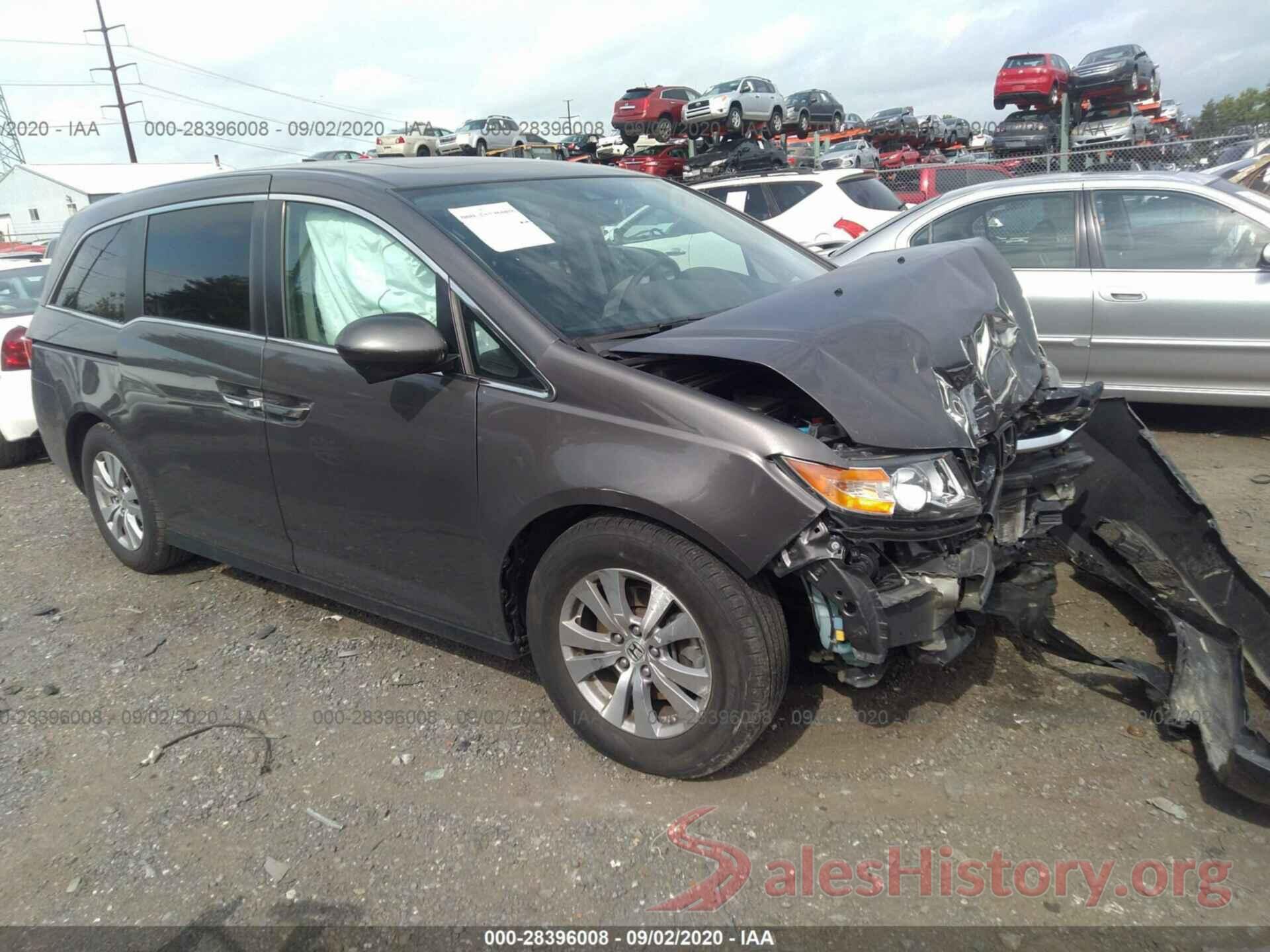 5FNRL5H65GB102345 2016 HONDA ODYSSEY