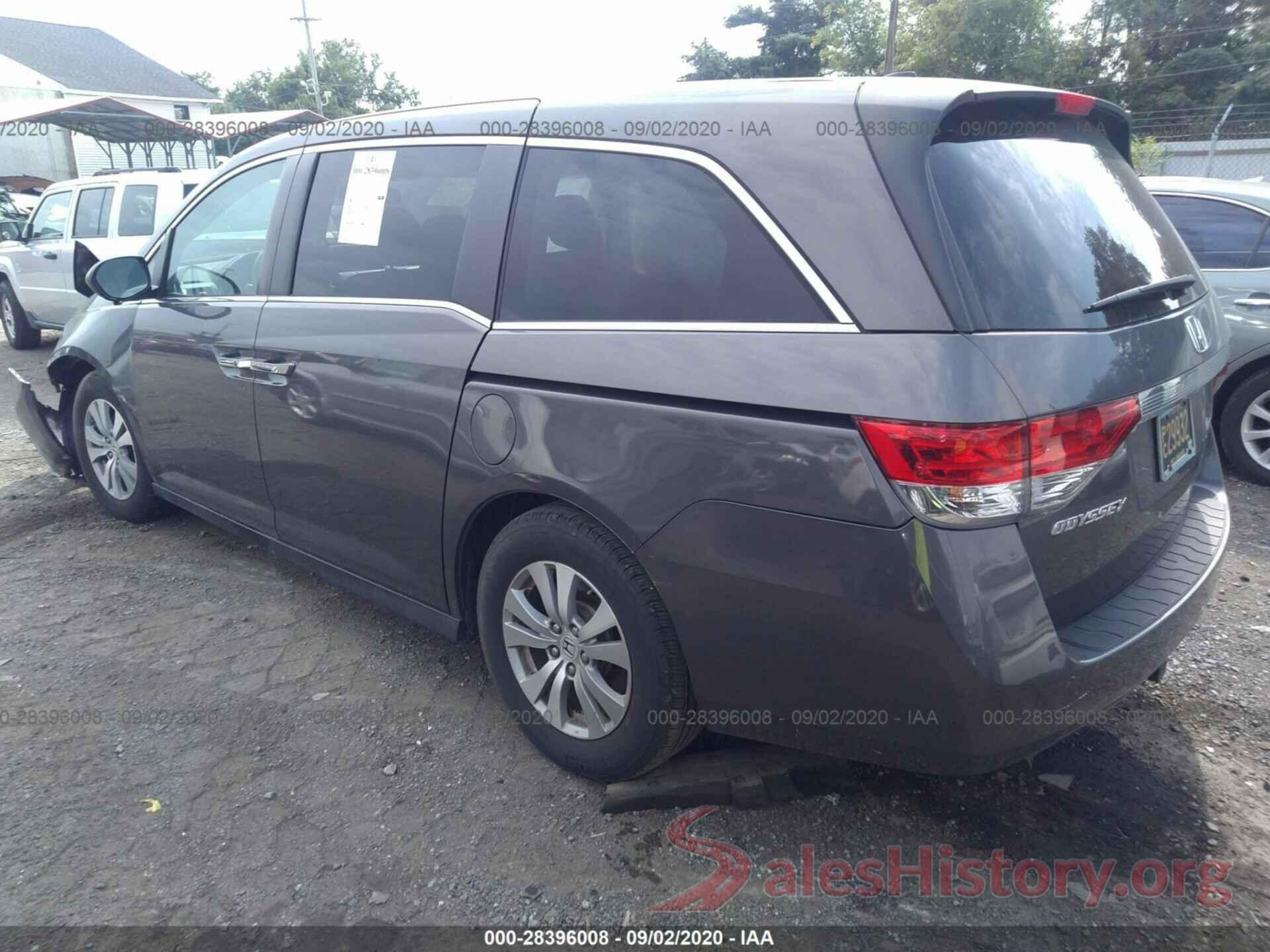 5FNRL5H65GB102345 2016 HONDA ODYSSEY