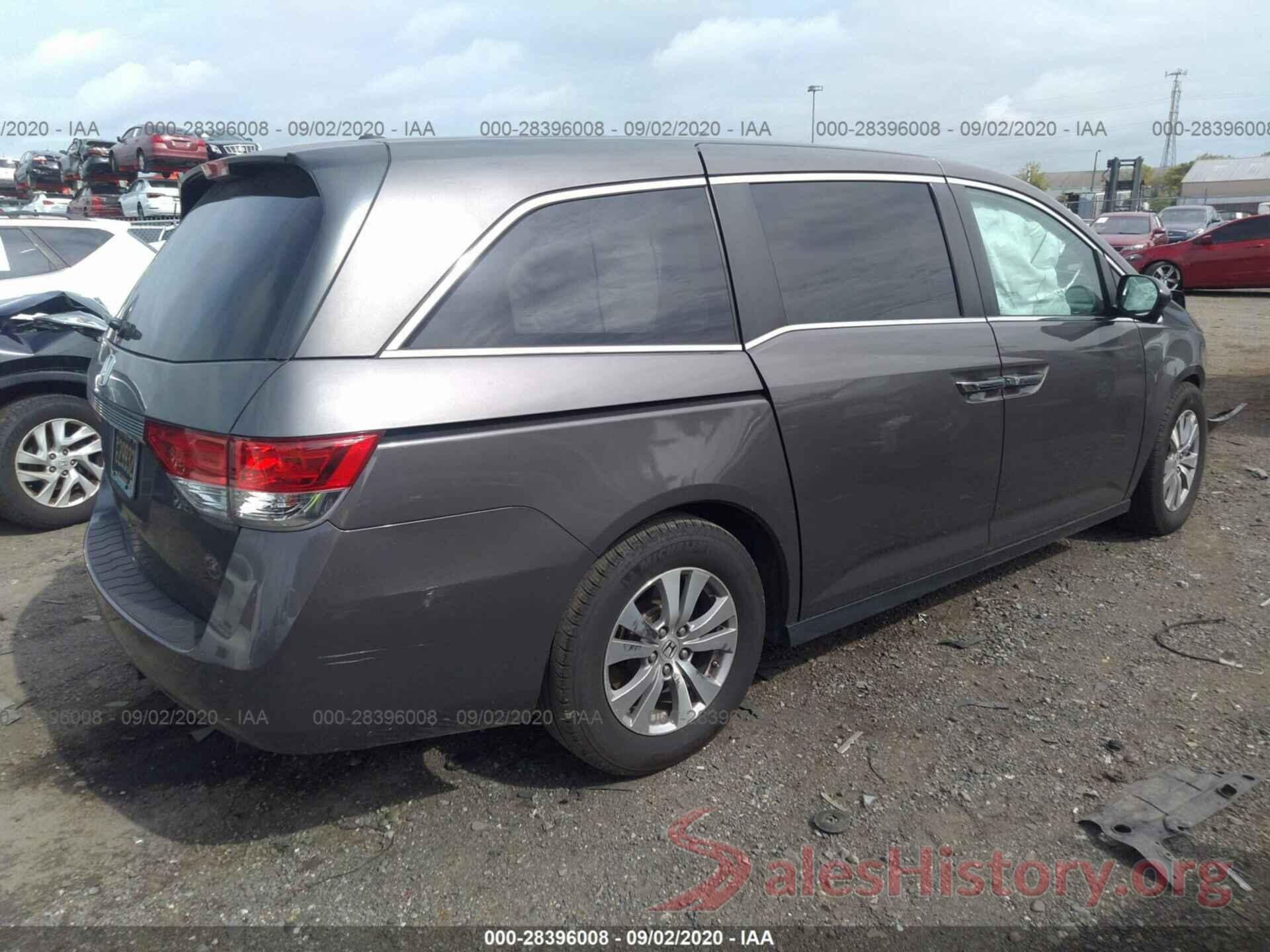 5FNRL5H65GB102345 2016 HONDA ODYSSEY