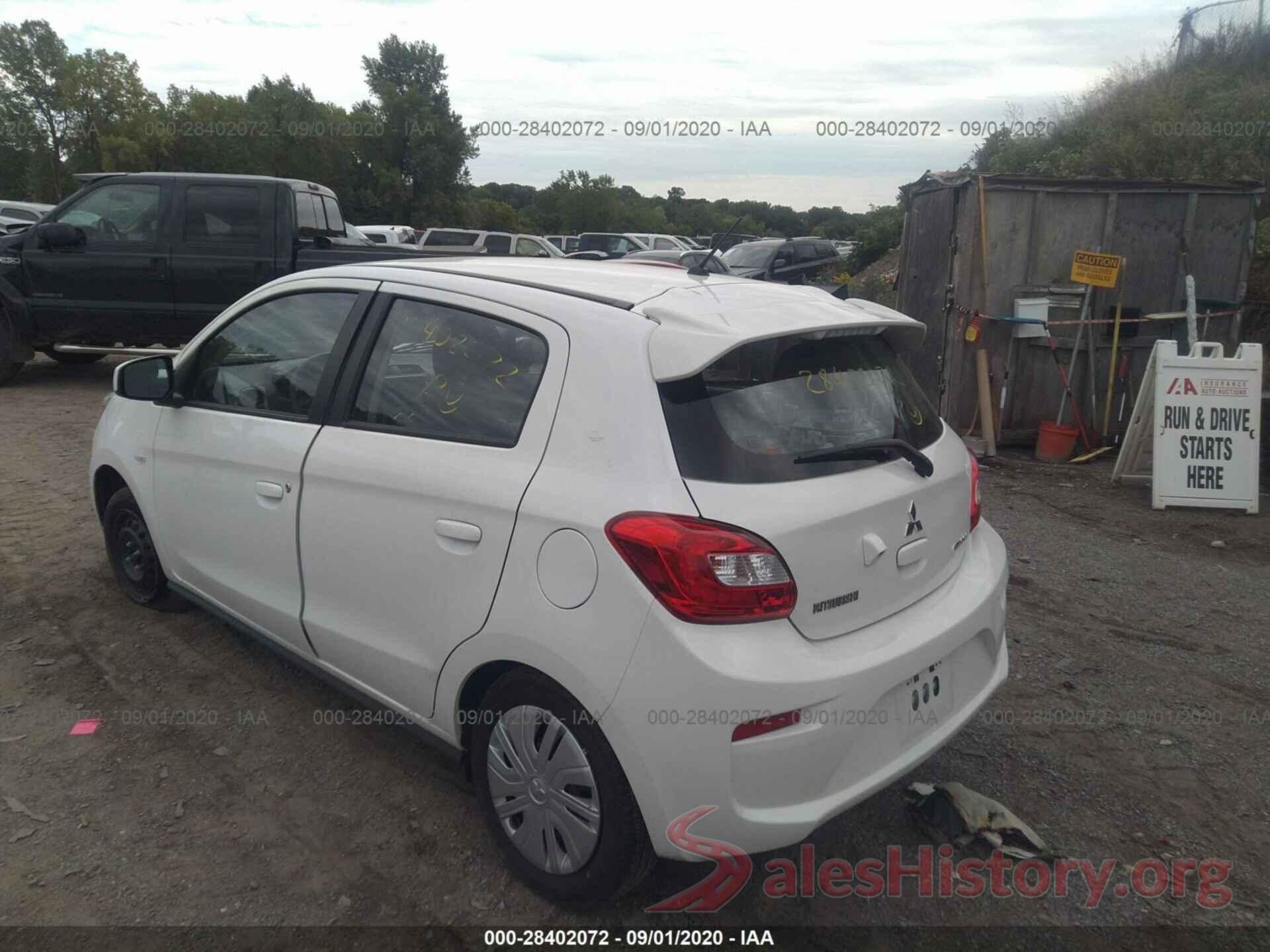 ML32A3HJ8KH016667 2019 MITSUBISHI MIRAGE