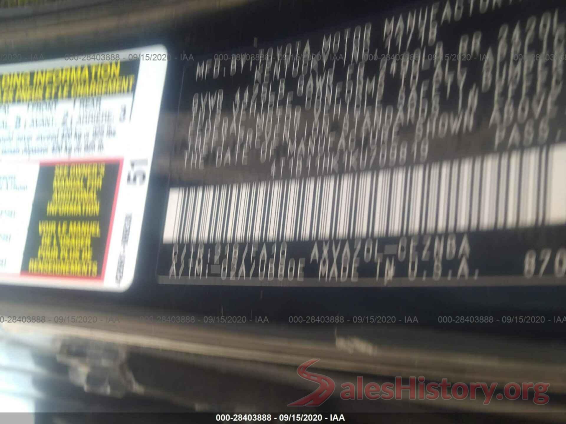 4T1B11HK1KU709819 2019 TOYOTA CAMRY