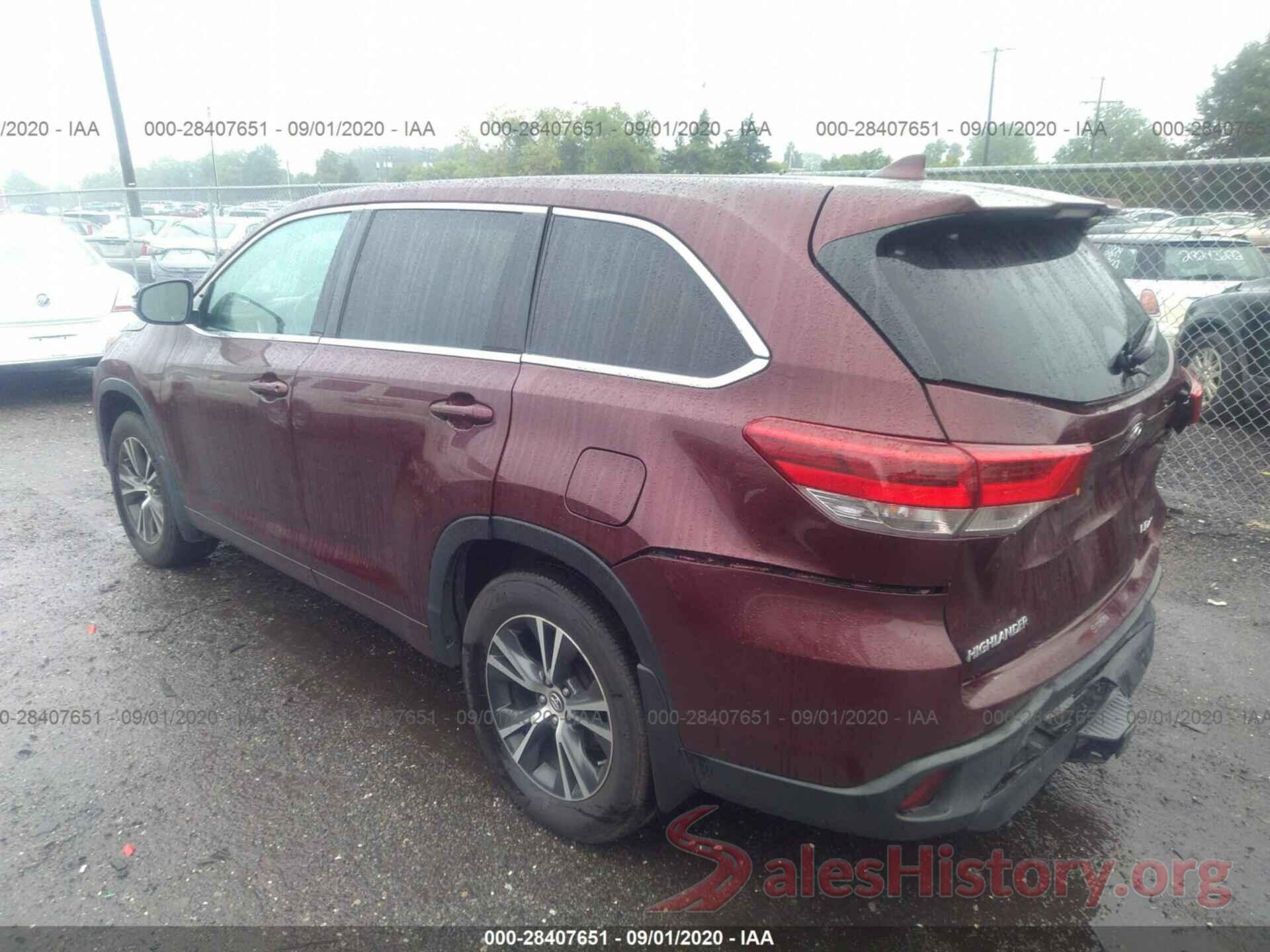 5TDBZRFH1HS435960 2017 TOYOTA HIGHLANDER