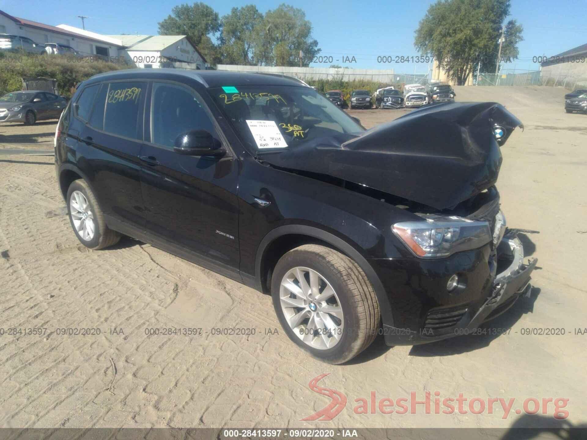 5UXWX9C32H0T20995 2017 BMW X3