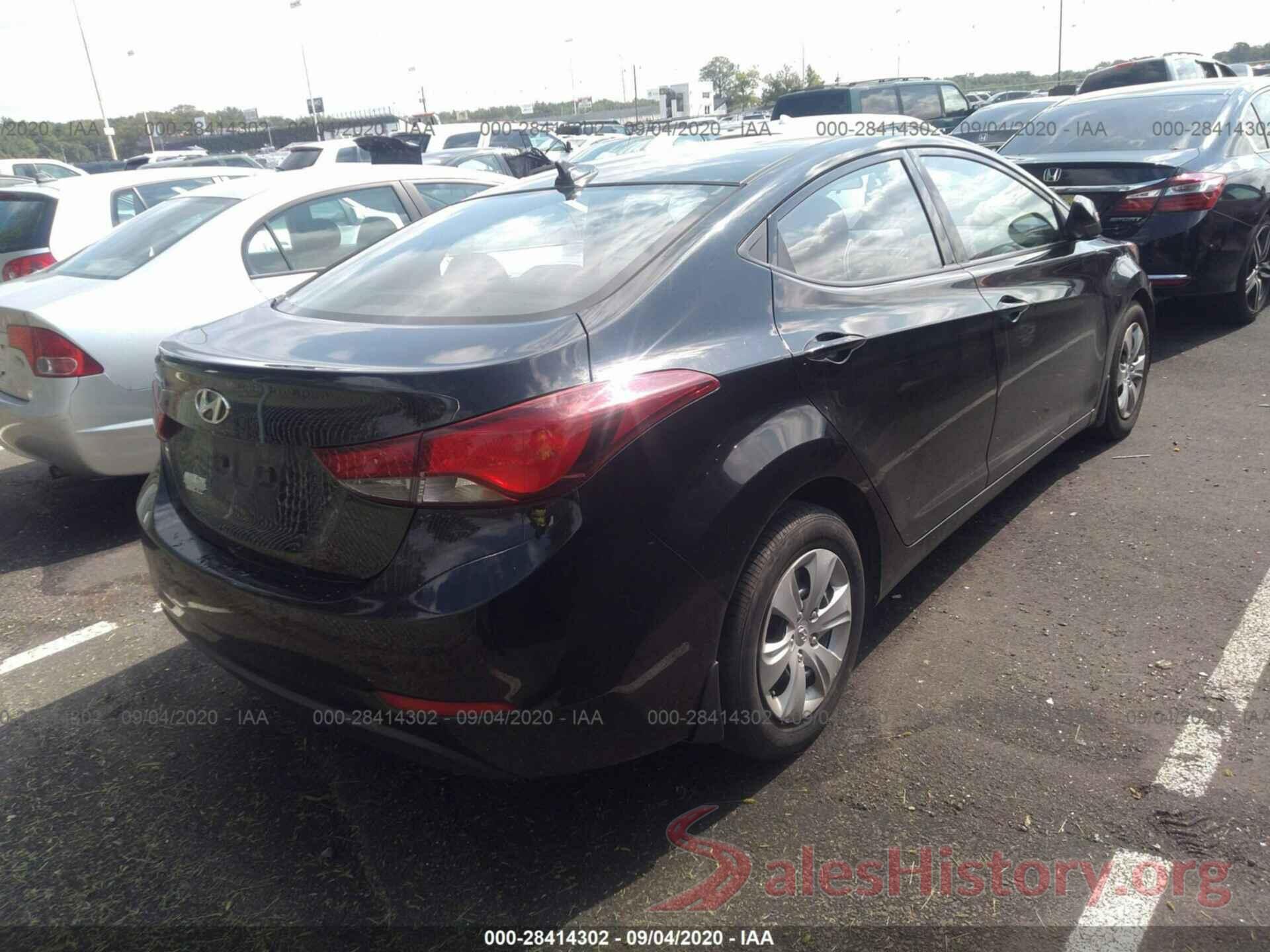 5NPDH4AE1GH711294 2016 HYUNDAI ELANTRA