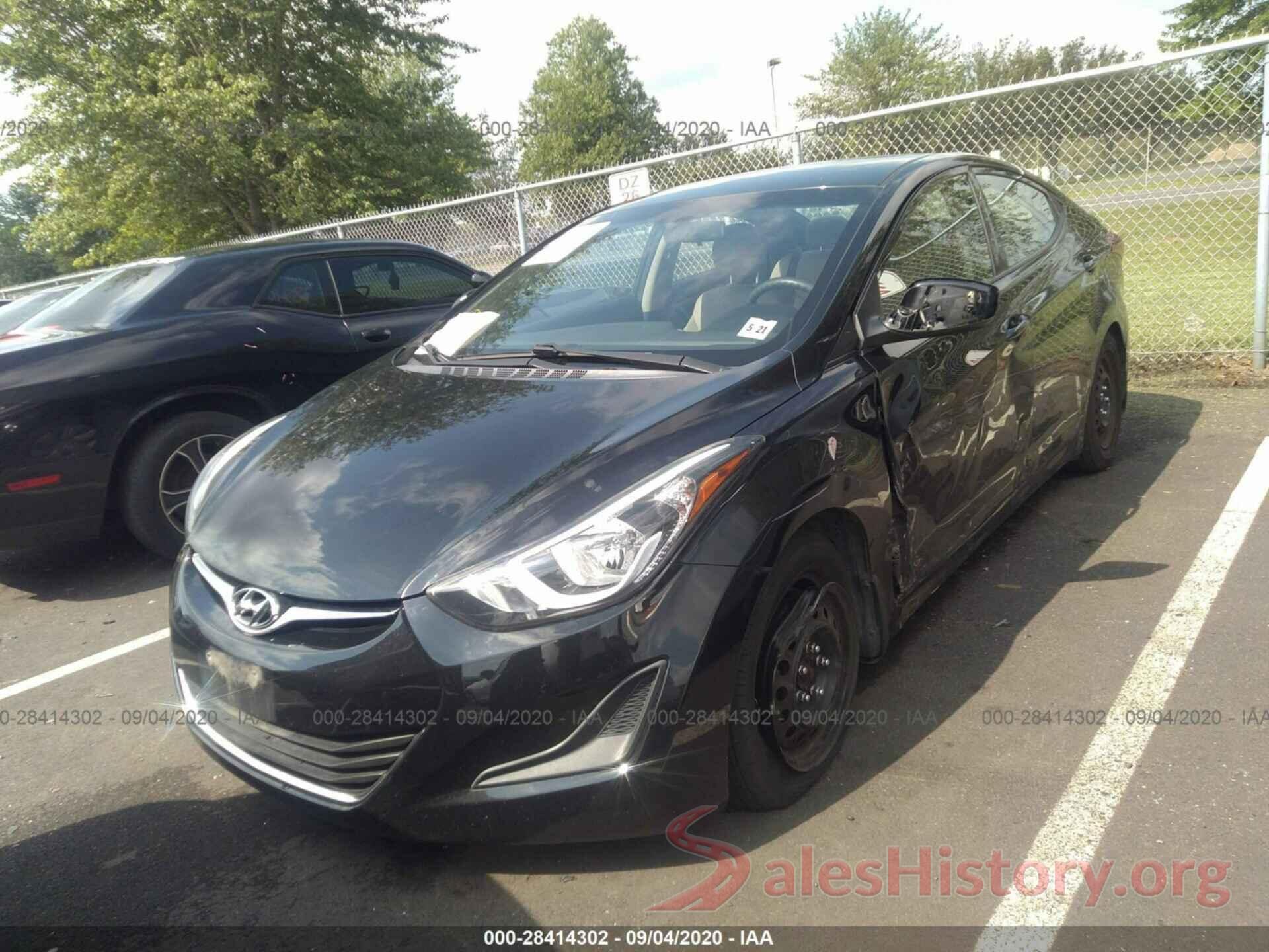 5NPDH4AE1GH711294 2016 HYUNDAI ELANTRA