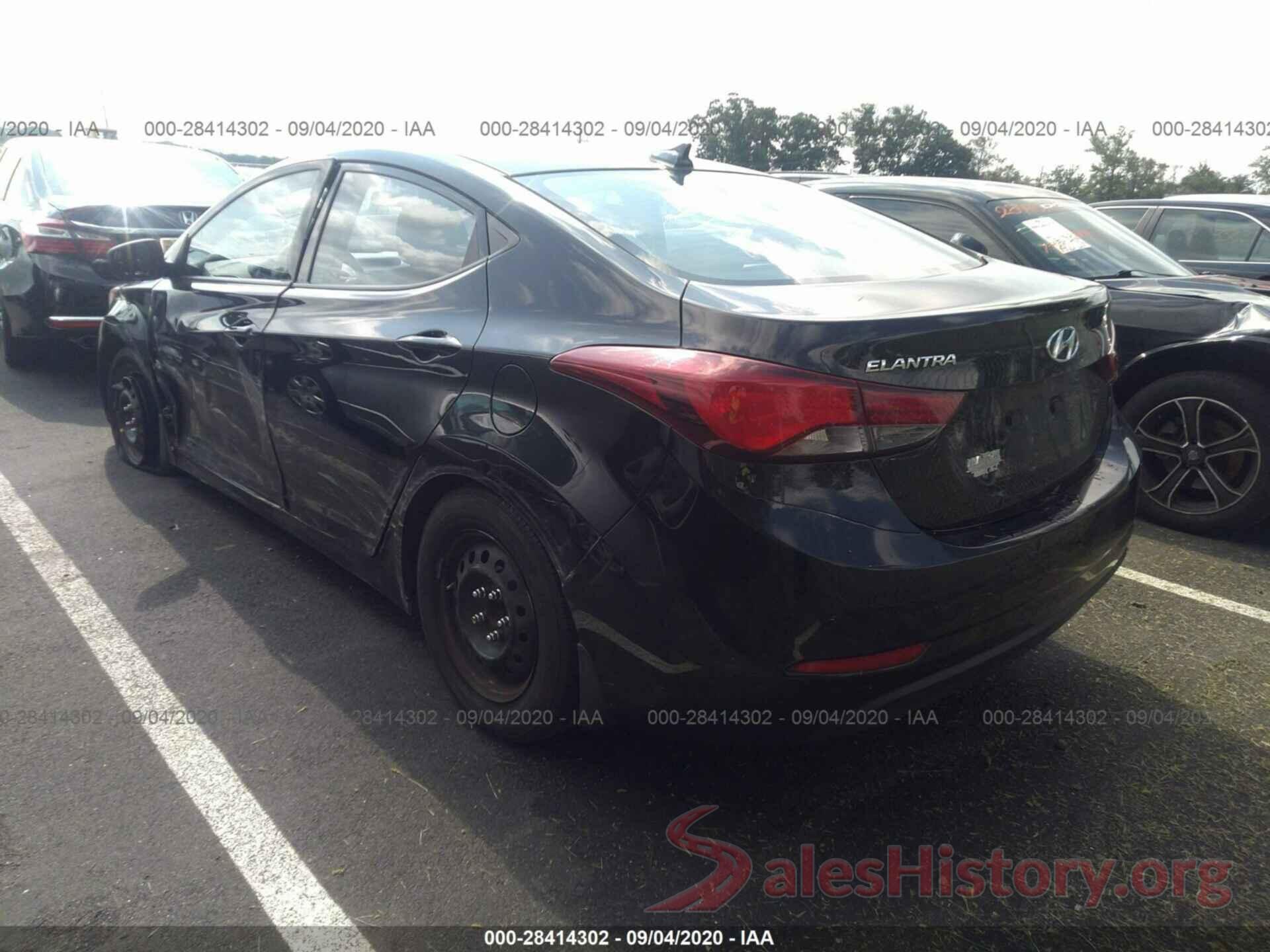 5NPDH4AE1GH711294 2016 HYUNDAI ELANTRA