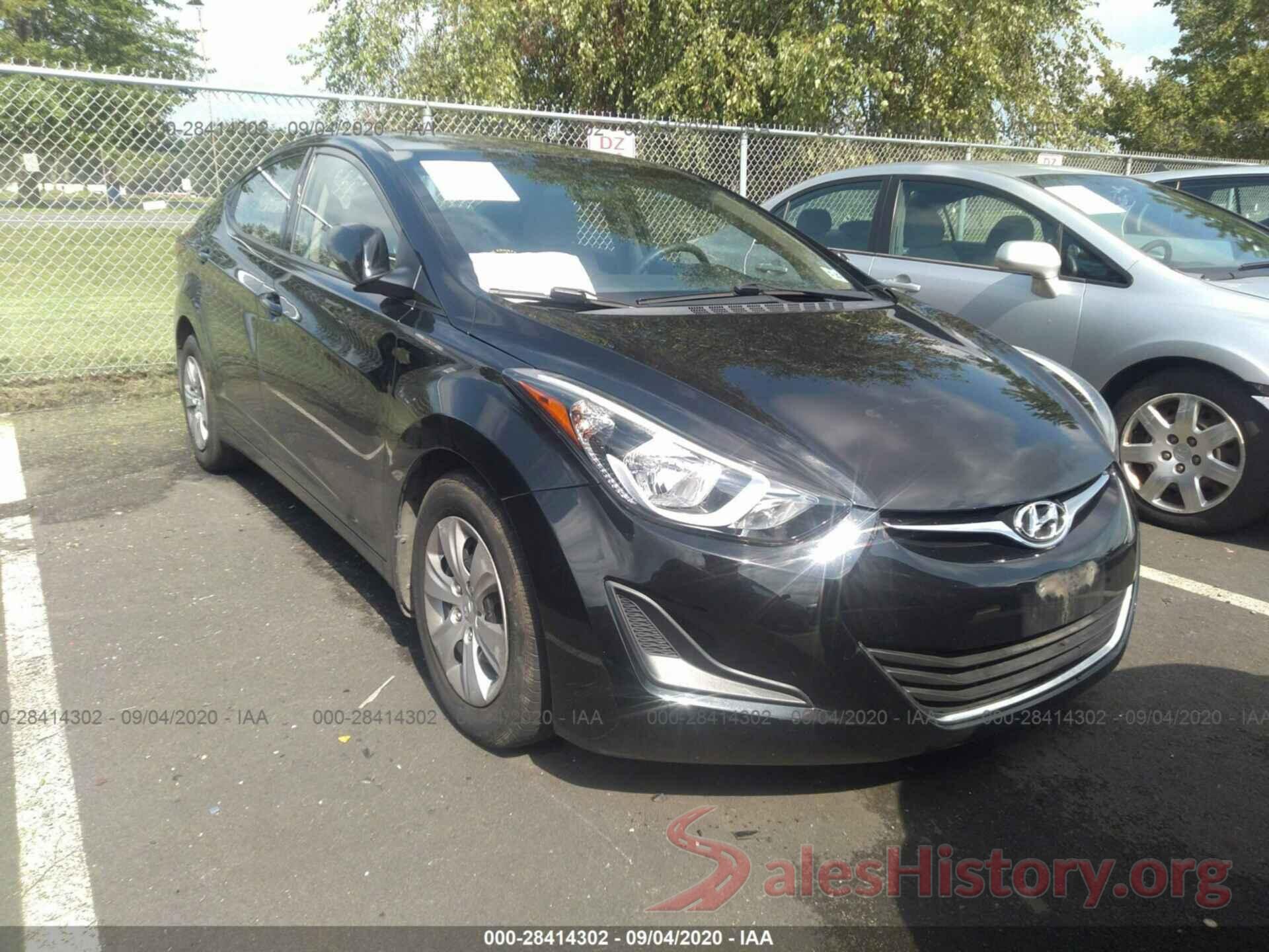 5NPDH4AE1GH711294 2016 HYUNDAI ELANTRA