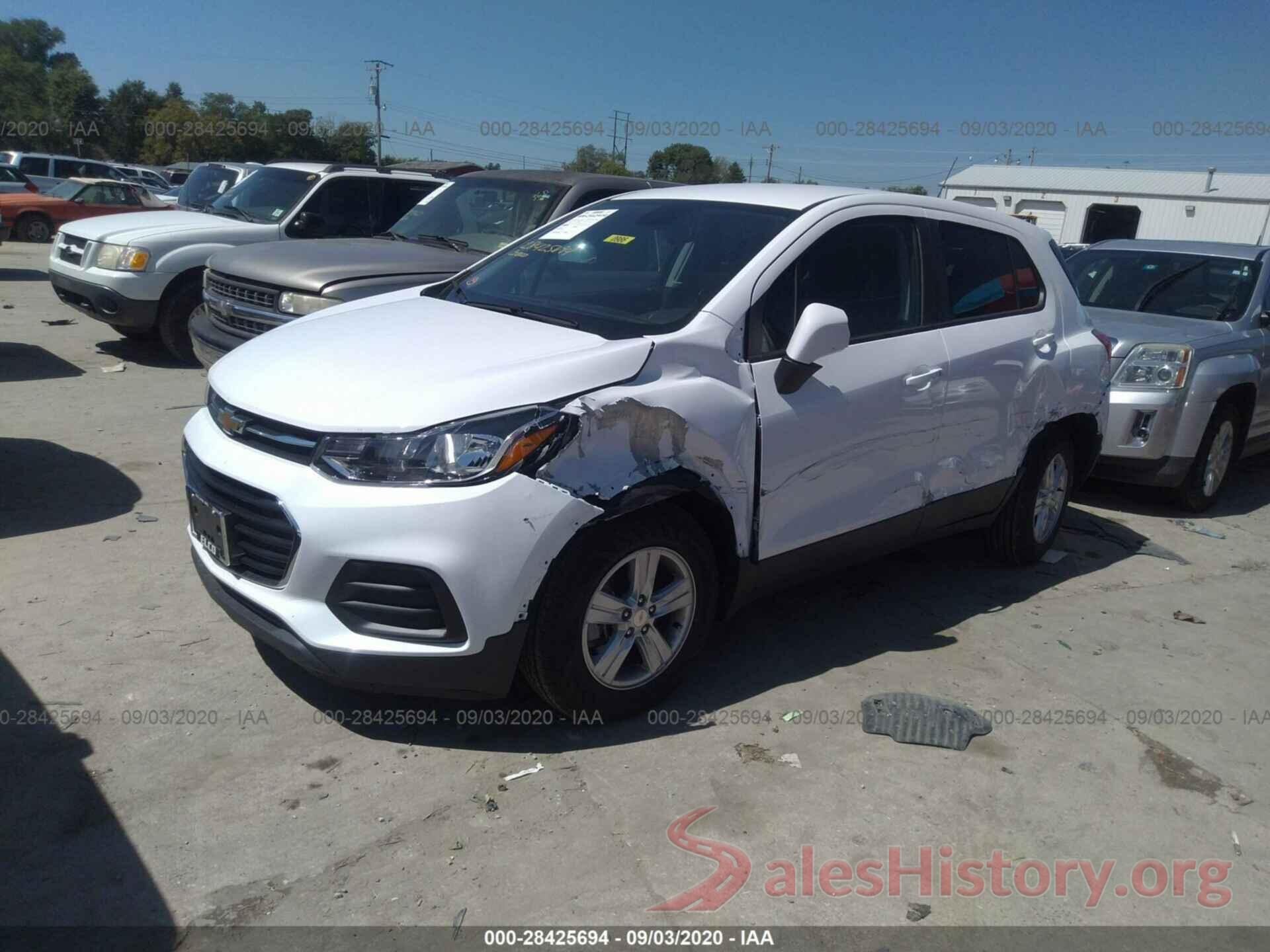 3GNCJKSB7LL288943 2020 CHEVROLET TRAX