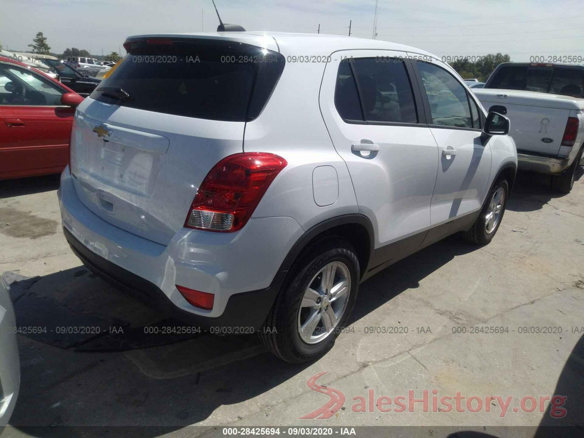 3GNCJKSB7LL288943 2020 CHEVROLET TRAX