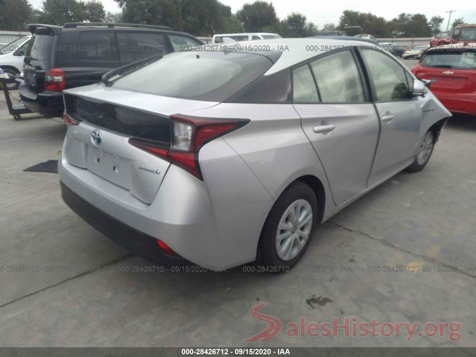 JTDKARFU1K3090555 2019 TOYOTA PRIUS