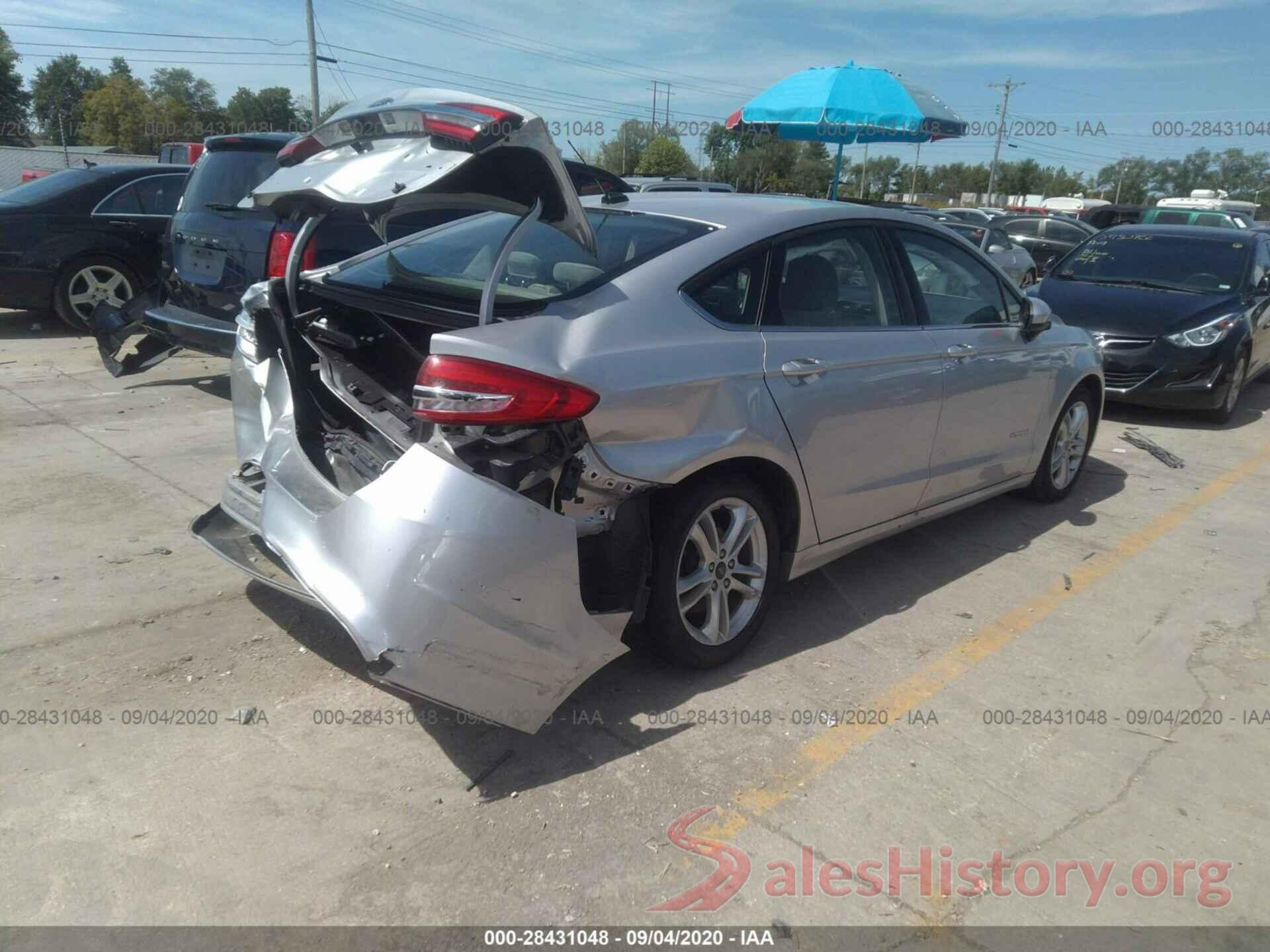 3FA6P0LU8JR209059 2018 FORD FUSION HYBRID