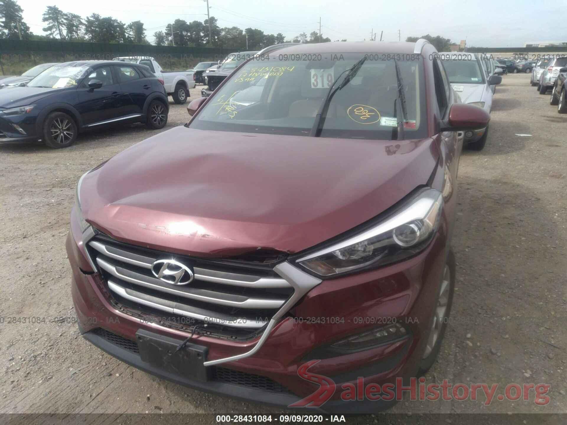 KM8J3CA45HU313074 2017 HYUNDAI TUCSON