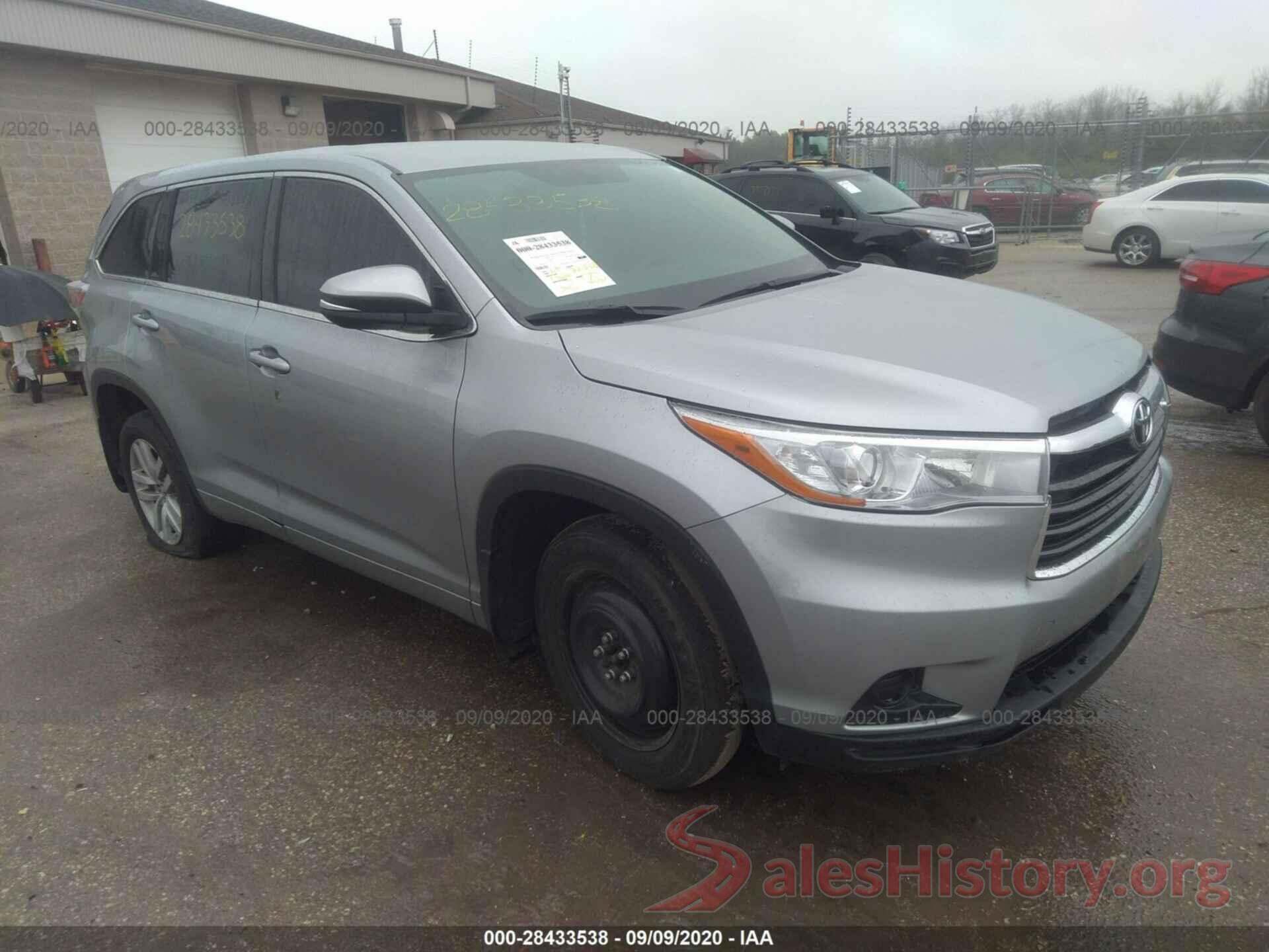 5TDBKRFH2GS351374 2016 TOYOTA HIGHLANDER