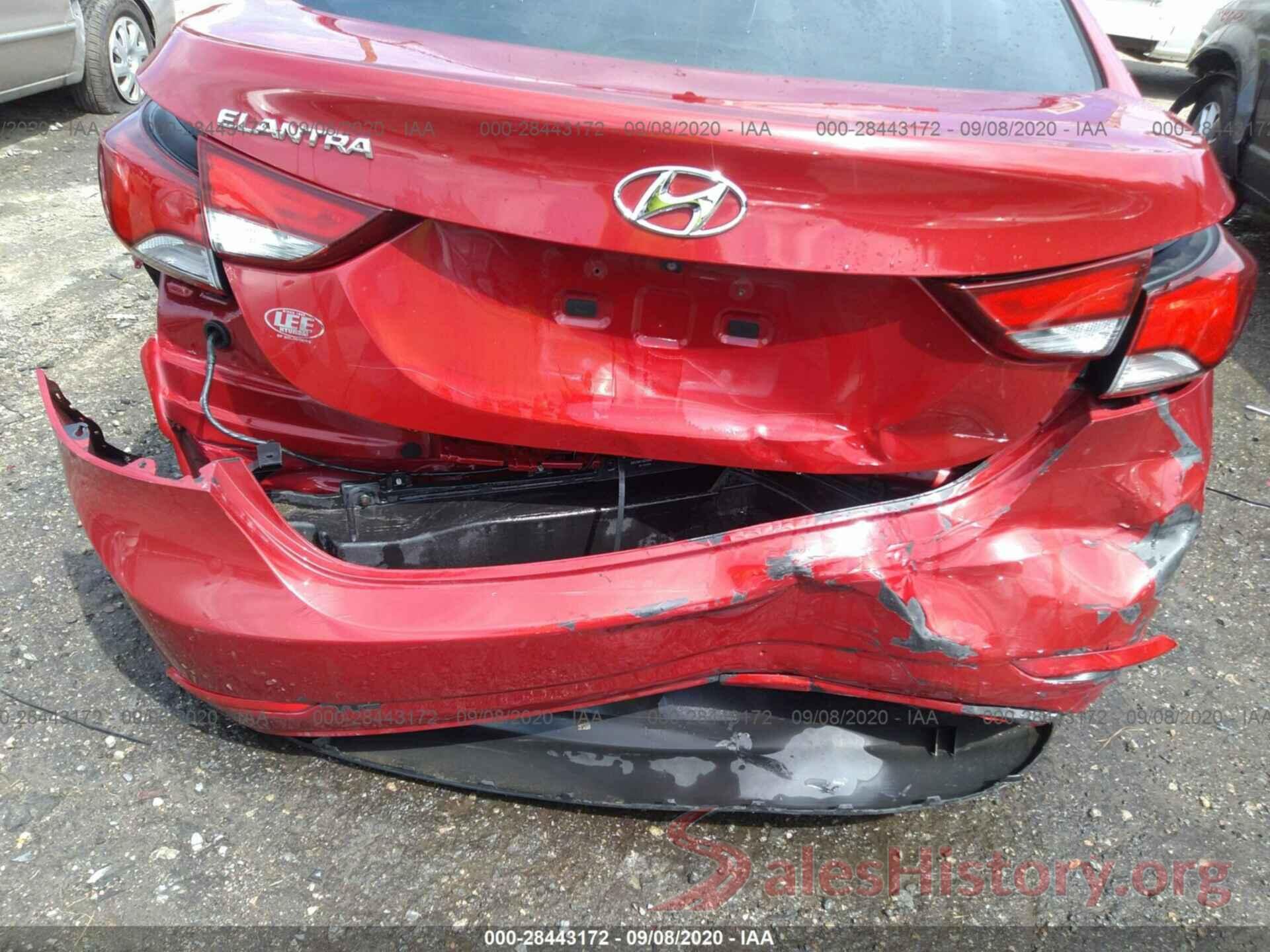 KMHDH4AE9GU583078 2016 HYUNDAI ELANTRA