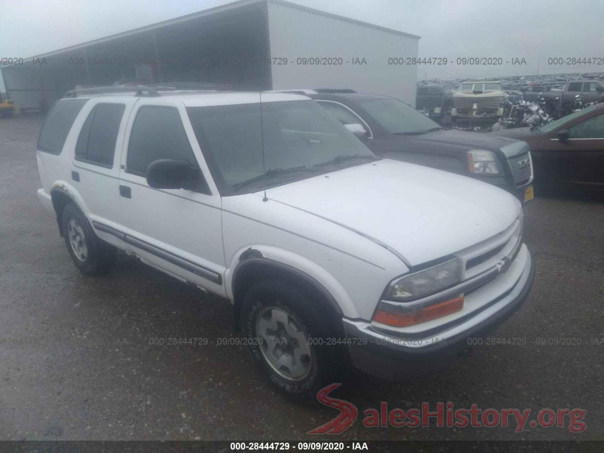 1GNDT13W3Y2214308 2000 CHEVROLET BLAZER