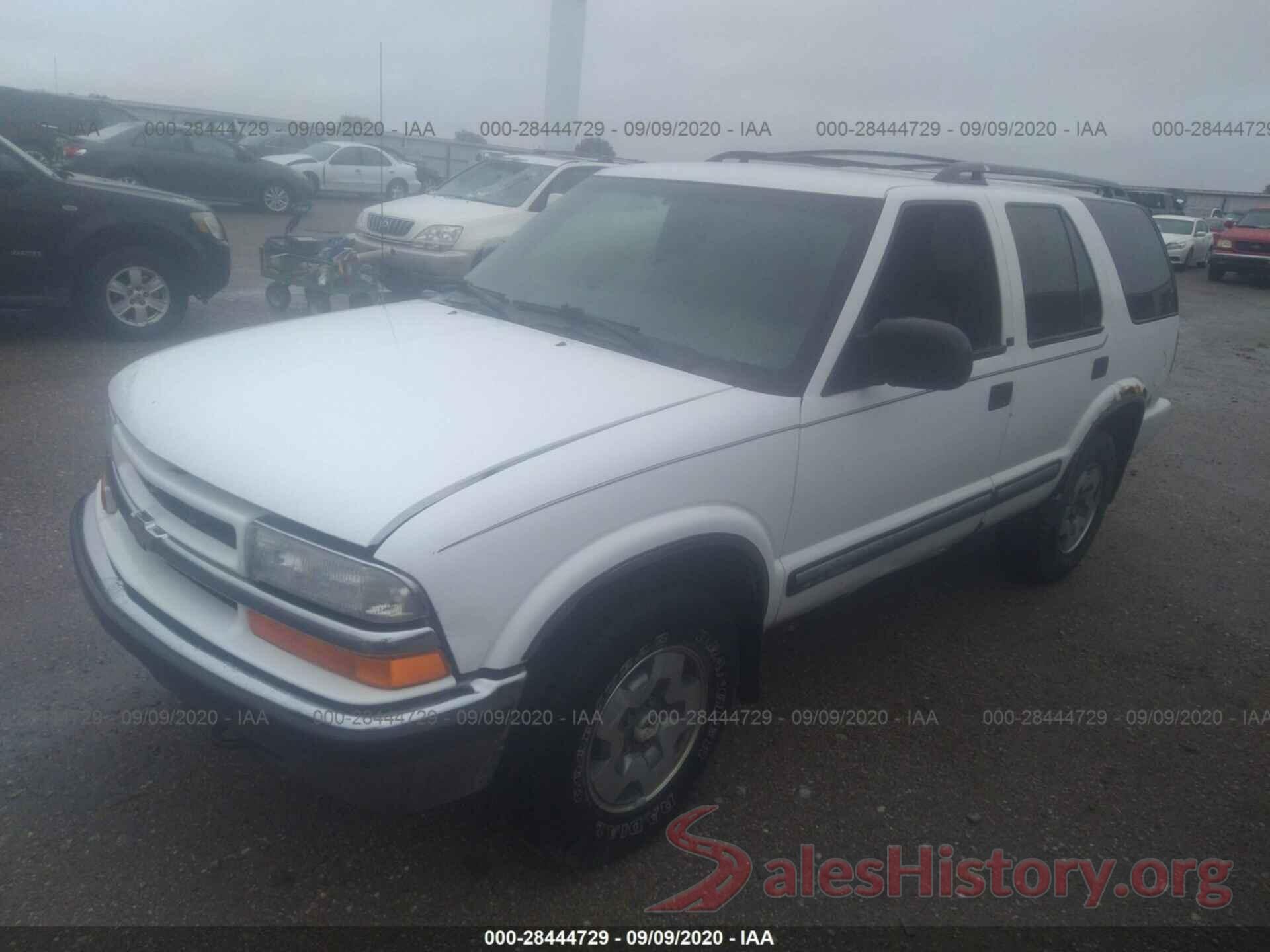 1GNDT13W3Y2214308 2000 CHEVROLET BLAZER