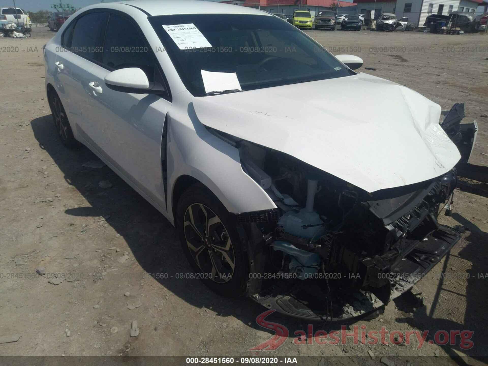 3KPF24ADXLE169516 2020 KIA FORTE