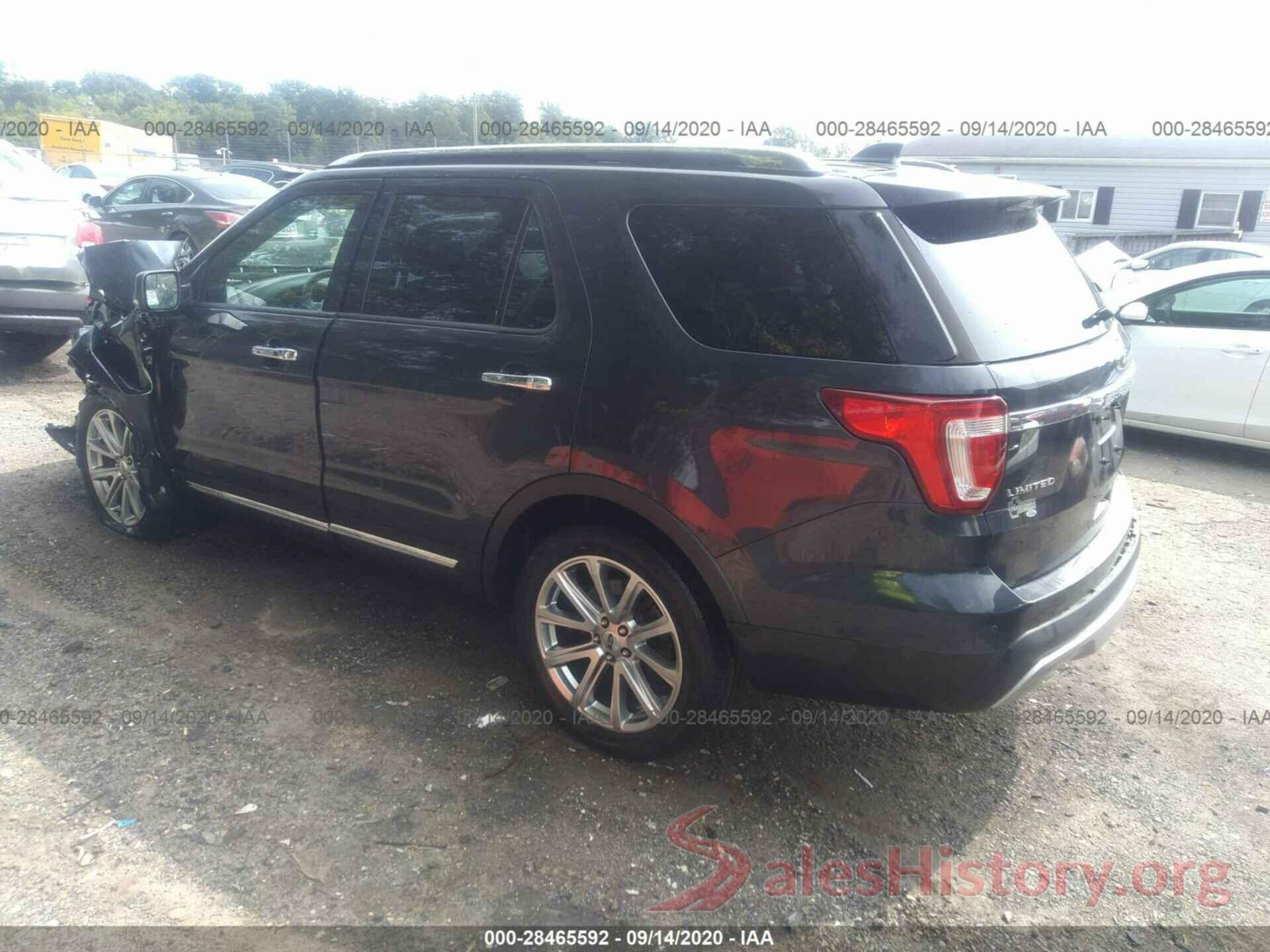 1FM5K8F88HGE20258 2017 FORD EXPLORER