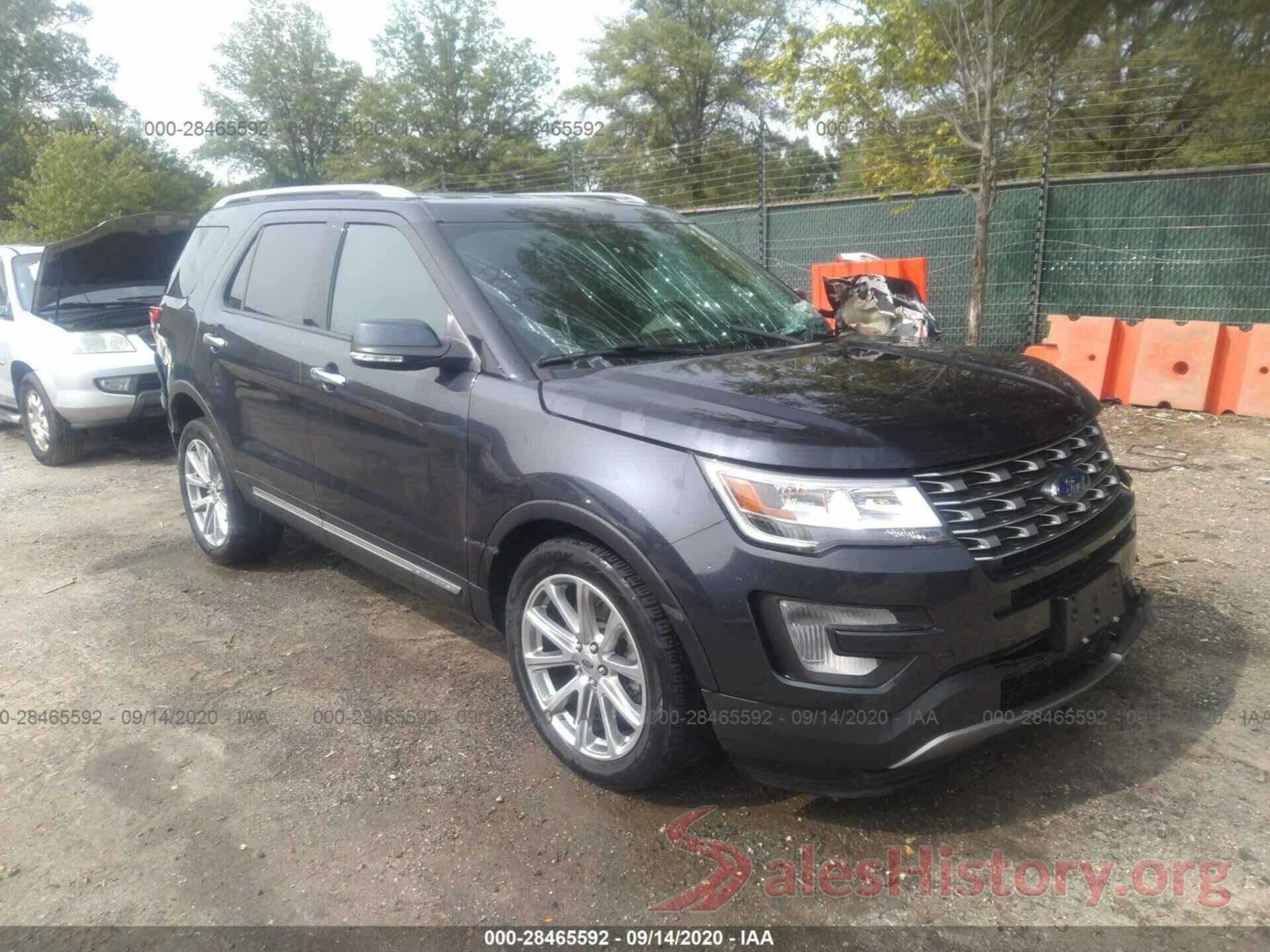 1FM5K8F88HGE20258 2017 FORD EXPLORER