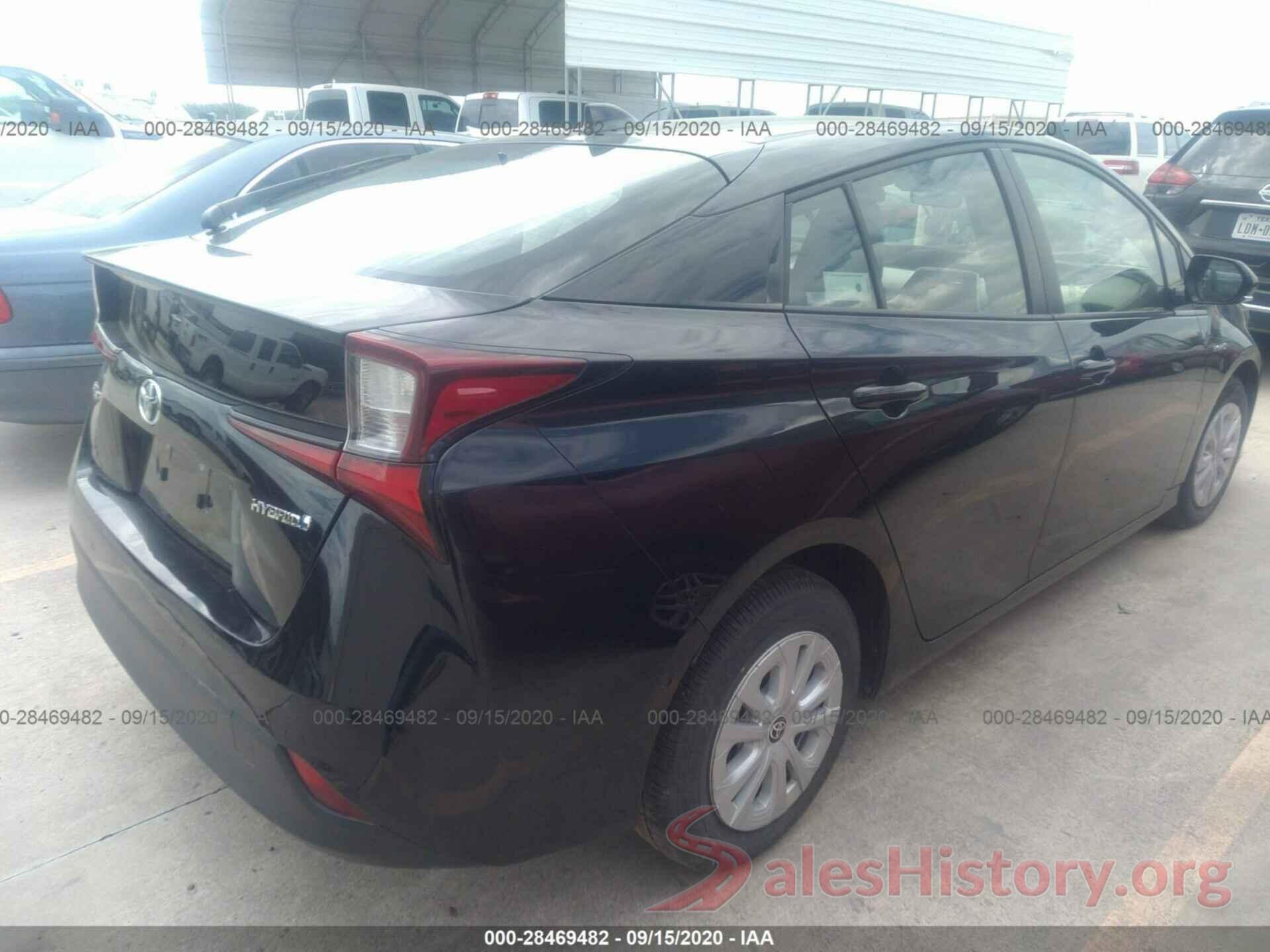 JTDKARFUXL3109878 2020 TOYOTA PRIUS