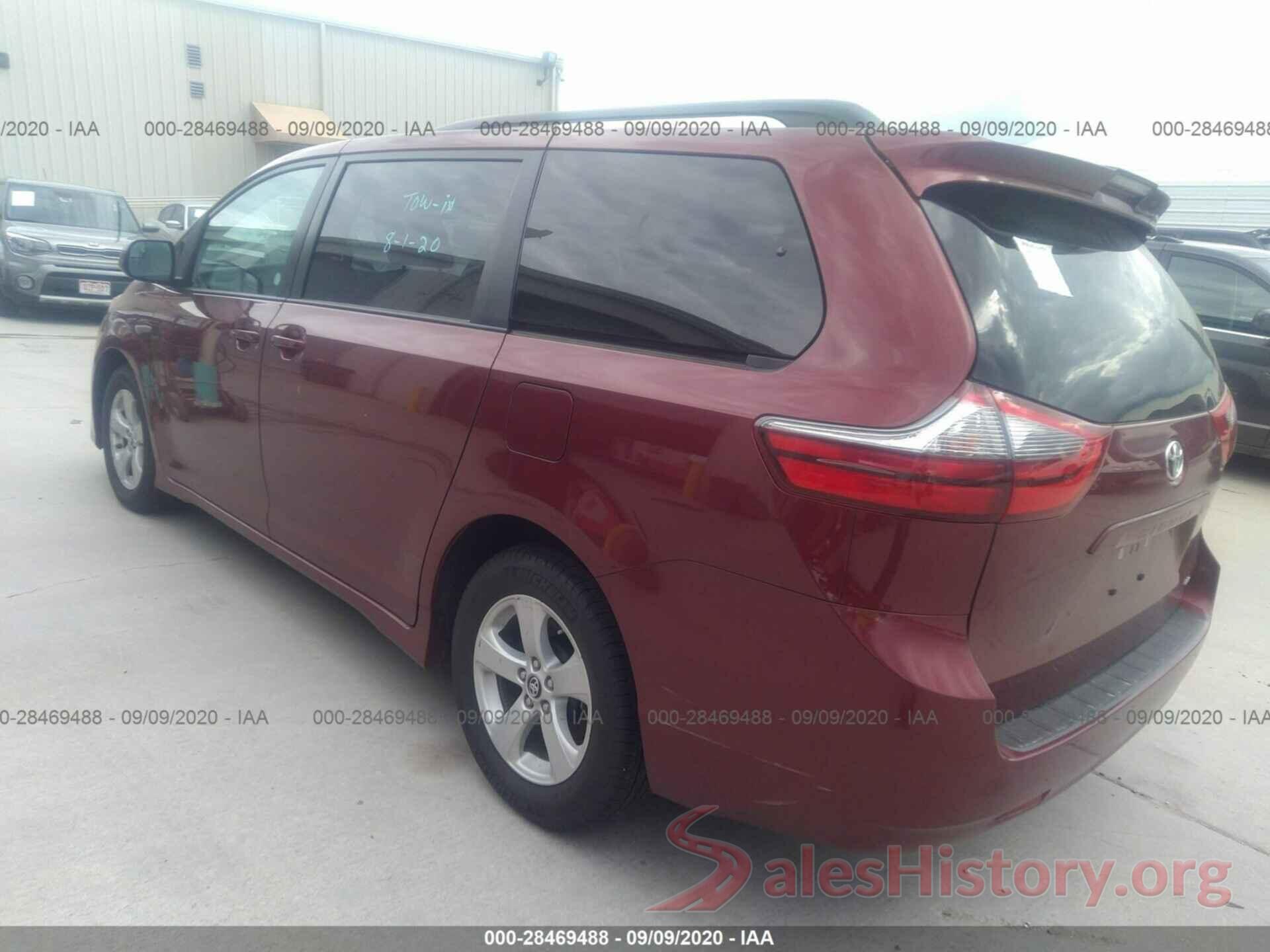 5TDKZ3DC5LS054707 2020 TOYOTA SIENNA