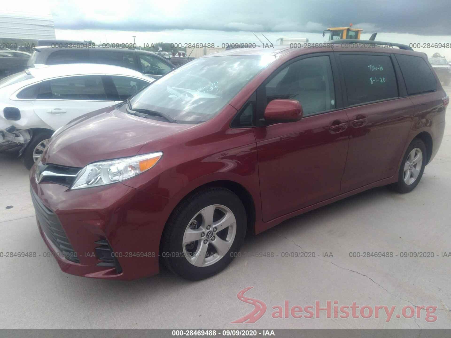 5TDKZ3DC5LS054707 2020 TOYOTA SIENNA