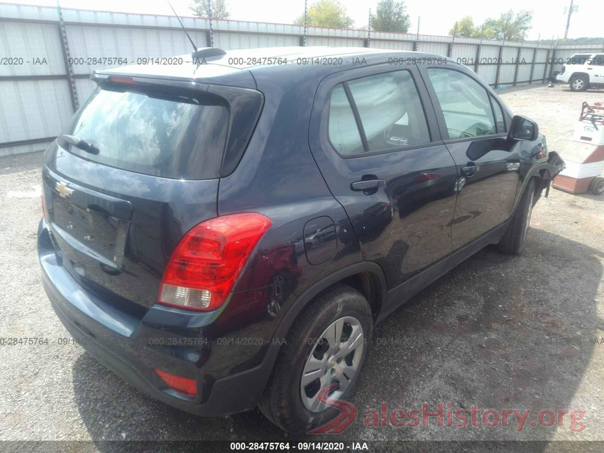 3GNCJKSB4KL185137 2019 CHEVROLET TRAX