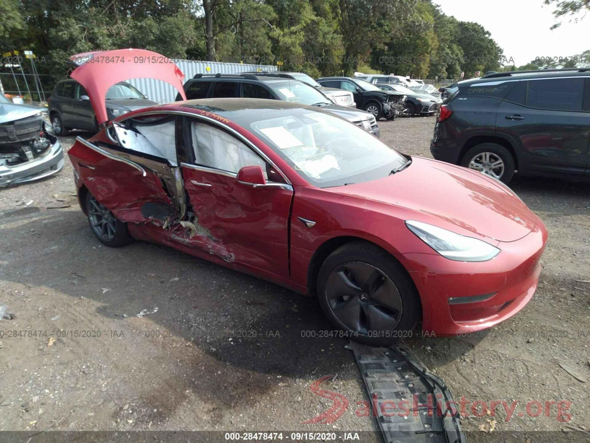 5YJ3E1EB9KF437109 2019 TESLA MODEL 3