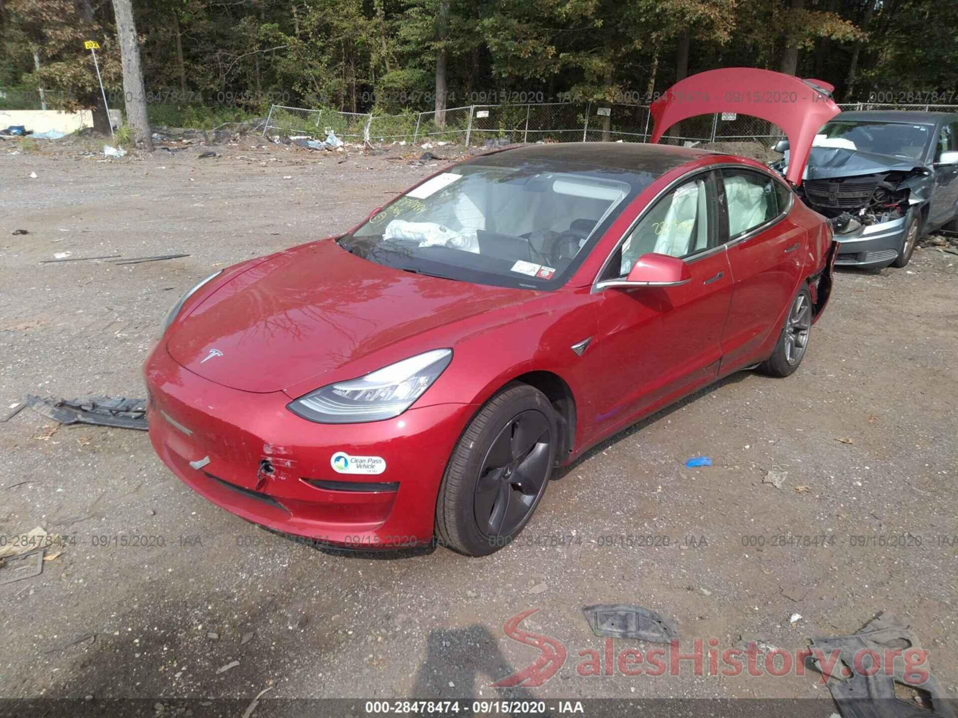 5YJ3E1EB9KF437109 2019 TESLA MODEL 3