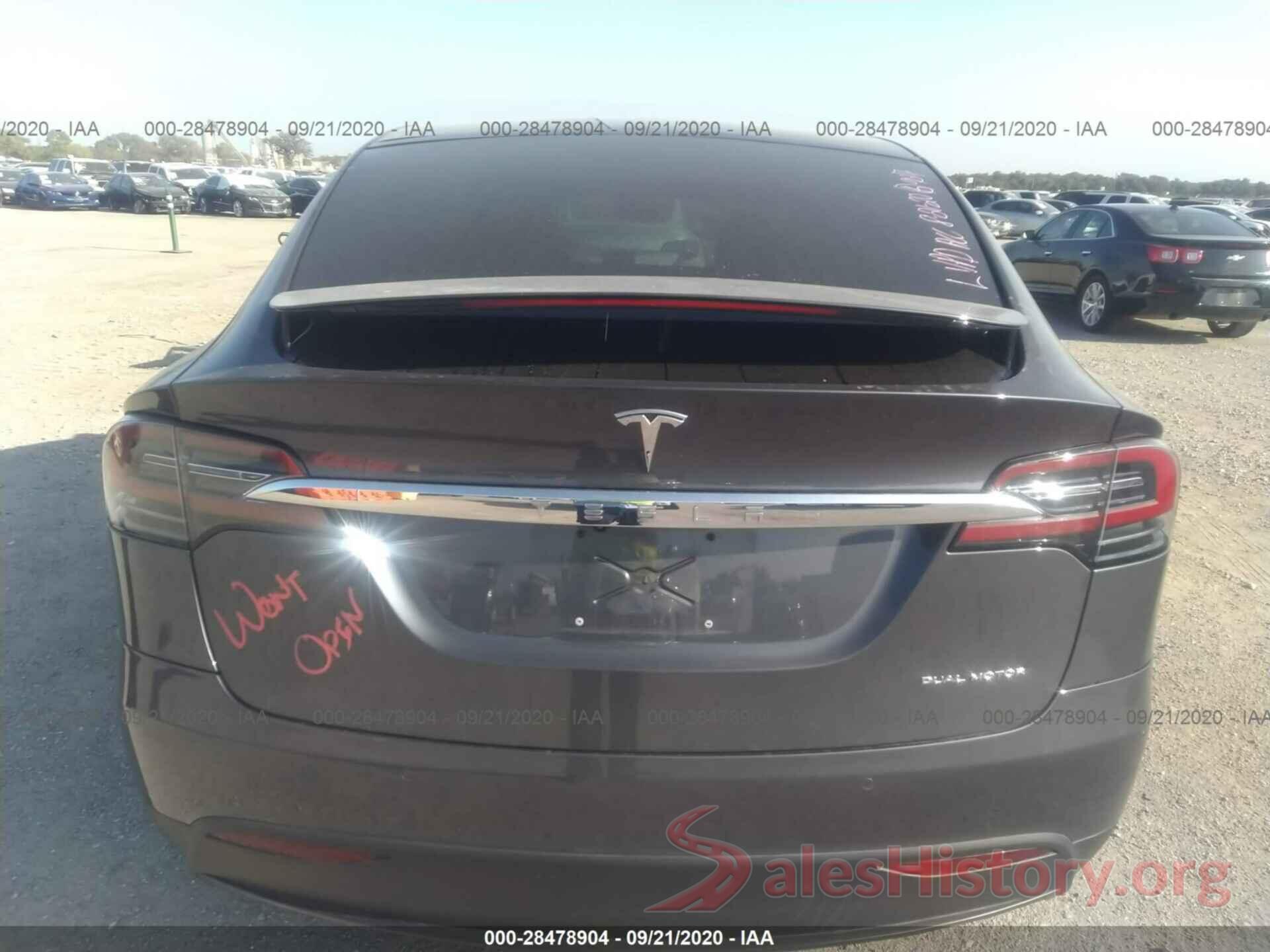 5YJXCBE24KF192829 2019 TESLA MODEL X