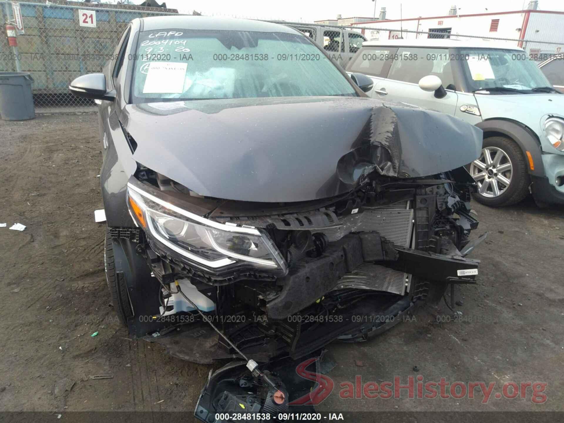 5XXGT4L33LG437741 2020 KIA OPTIMA