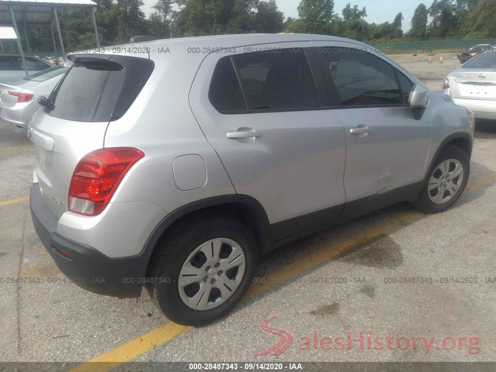 KL7CJKSB1GB762009 2016 CHEVROLET TRAX