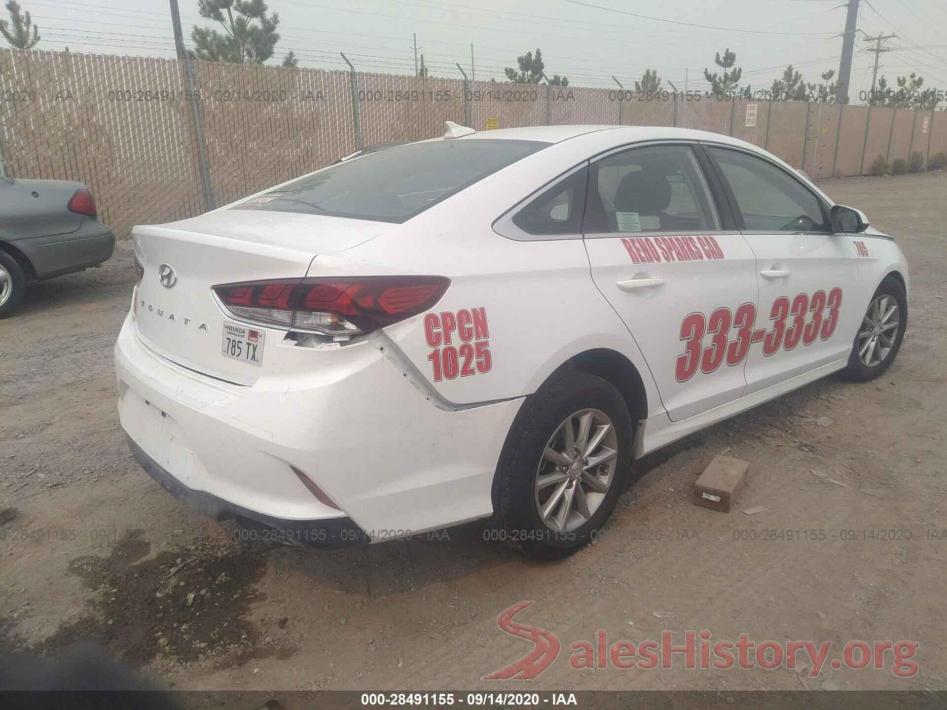 5NPE24AF0KH805822 2019 HYUNDAI SONATA