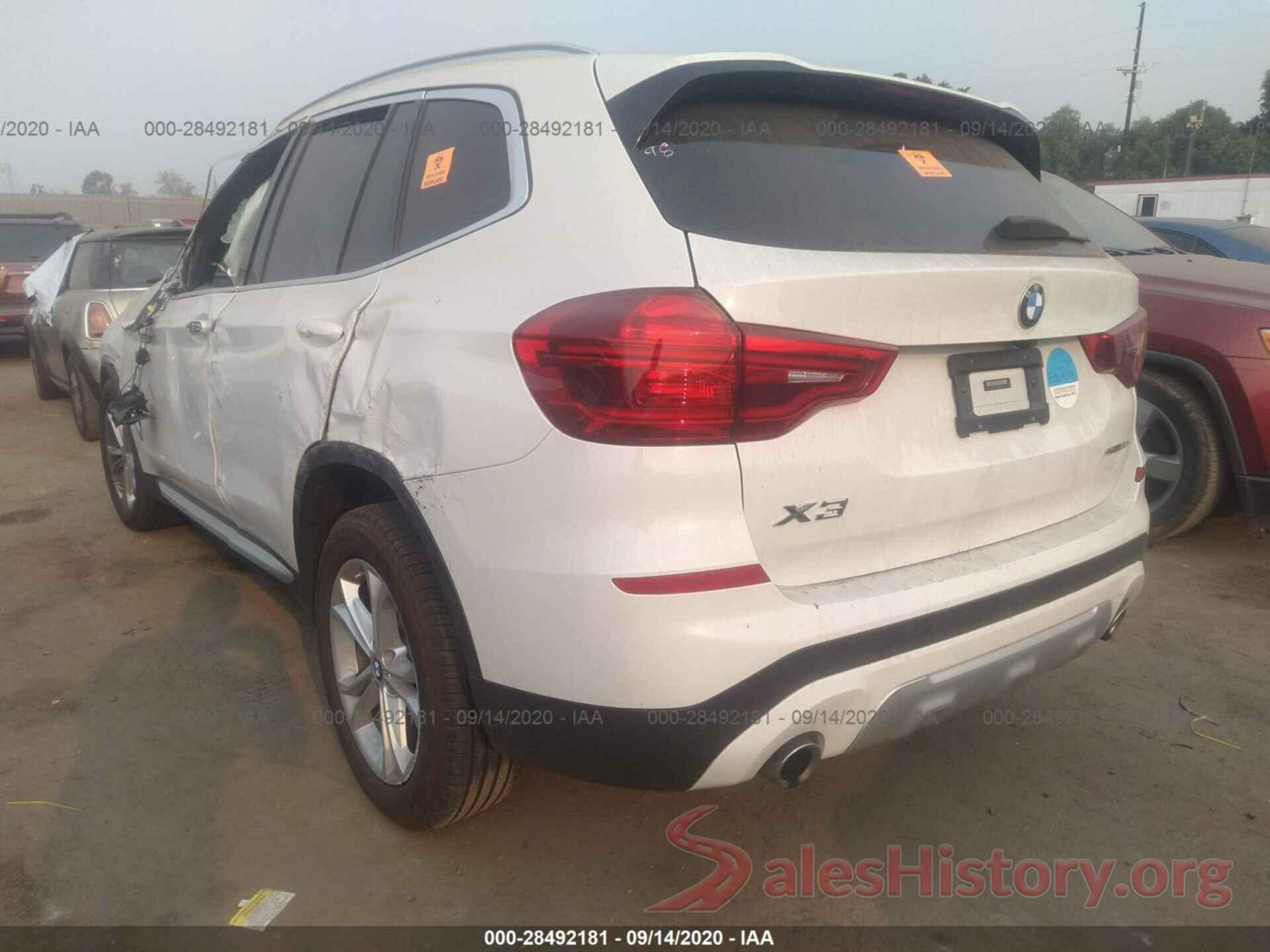 5UXTR7C56KLF37638 2019 BMW X3