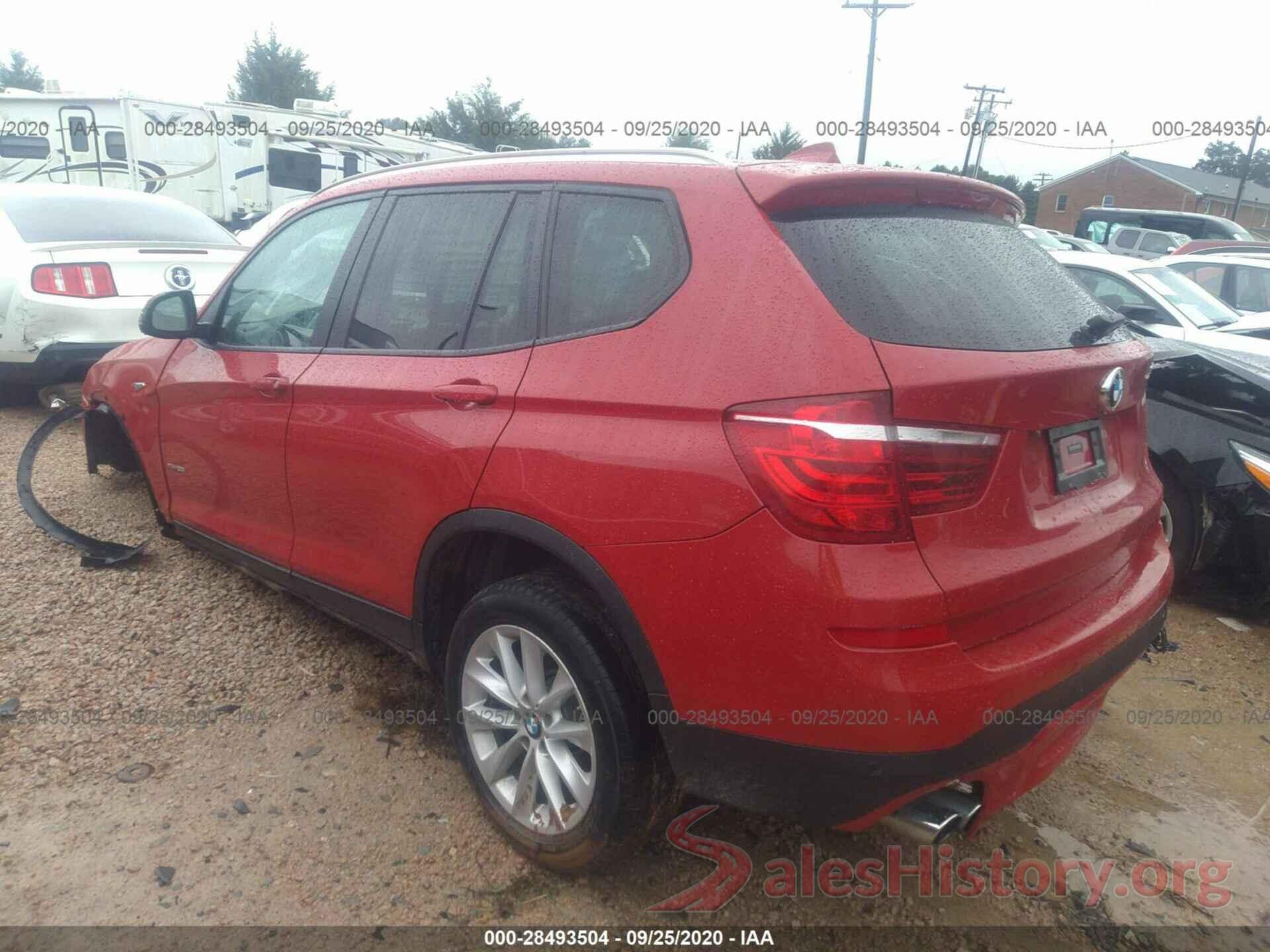 5UXWX9C35H0W73425 2017 BMW X3