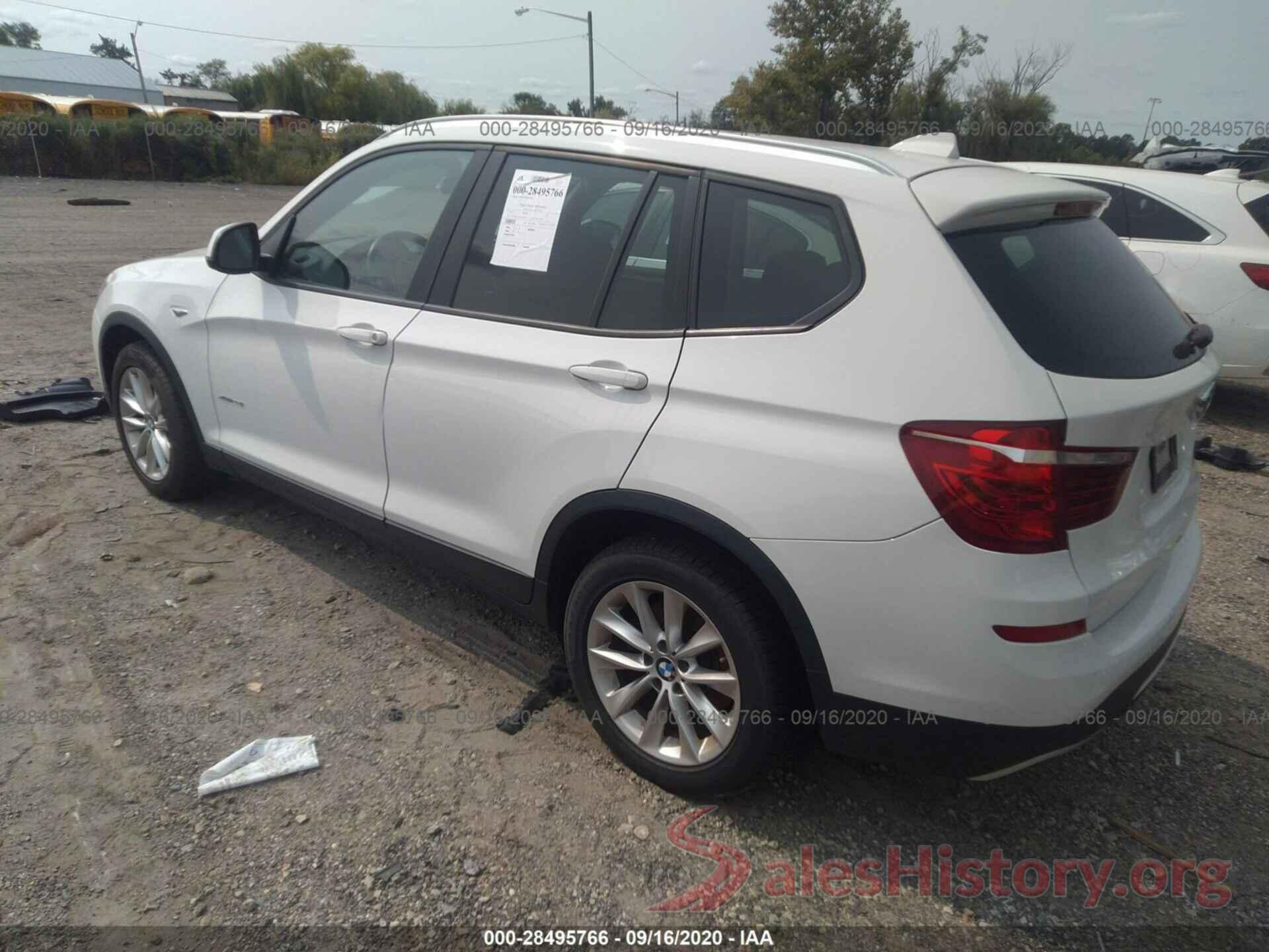 5UXWX9C56G0D87442 2016 BMW X3