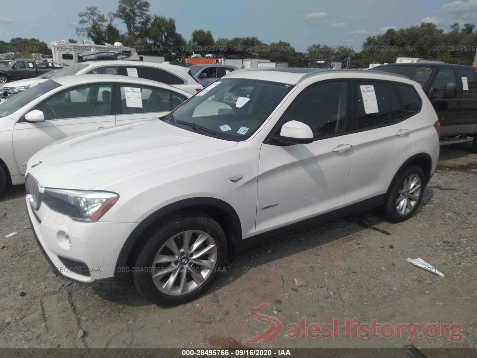 5UXWX9C56G0D87442 2016 BMW X3